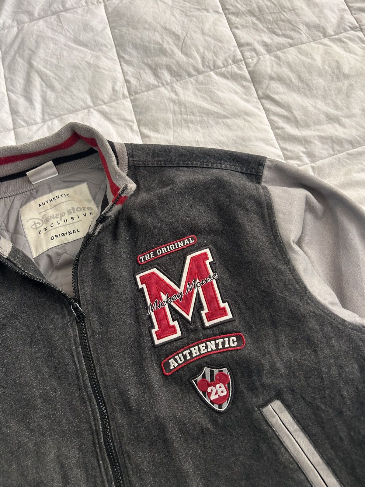 Disney Disney Store Mickey Varsity Denim Jacket VTH 90s Size US M / EU 48-50 / 2 - 3 Thumbnail