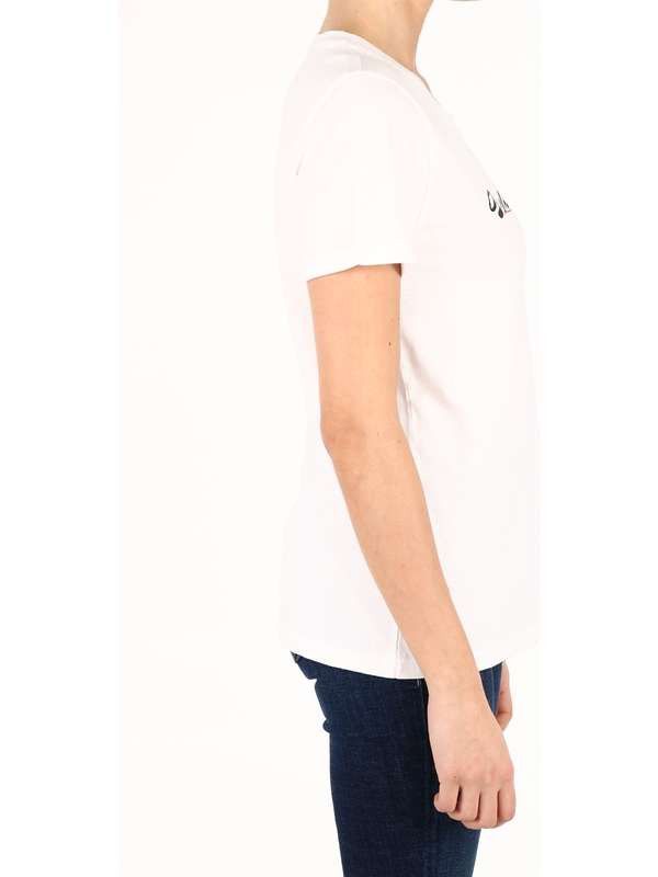 Off-White o1gr1nt1124 New Script Logo Casual T-Shirt in White Size XXS / US 00 / IT 34 - 3 Thumbnail
