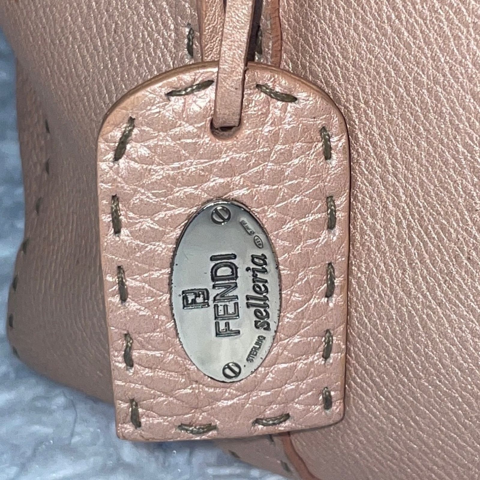 Fendi Fendi Selleria Linda Large Pink Leather Flap Tote Size ONE SIZE - 3 Thumbnail