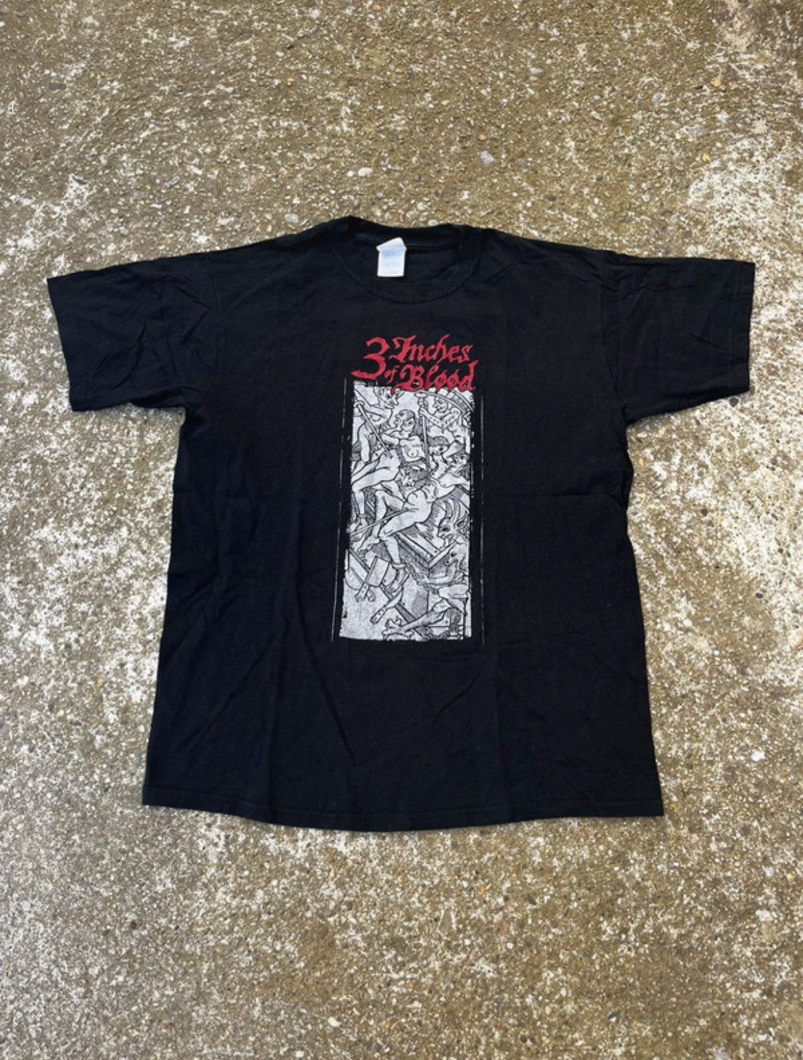 Band Tees × Vintage Vintage 3 Inches Of Blood 00's t-shirt Size US L / EU 52-54 / 3 - 1 Thumbnail