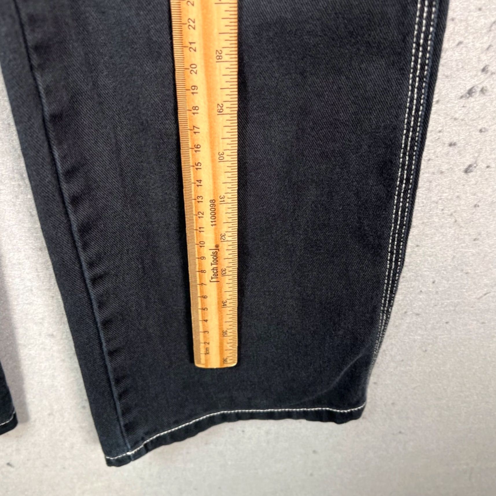 Dickies Dickies Womens Jeans Size 5 27 Black Relaxed Fit 5-Pocket Denim Carpenter Straight Mens/Womens? Size 27" / US 4 / IT 40 - 6 Thumbnail