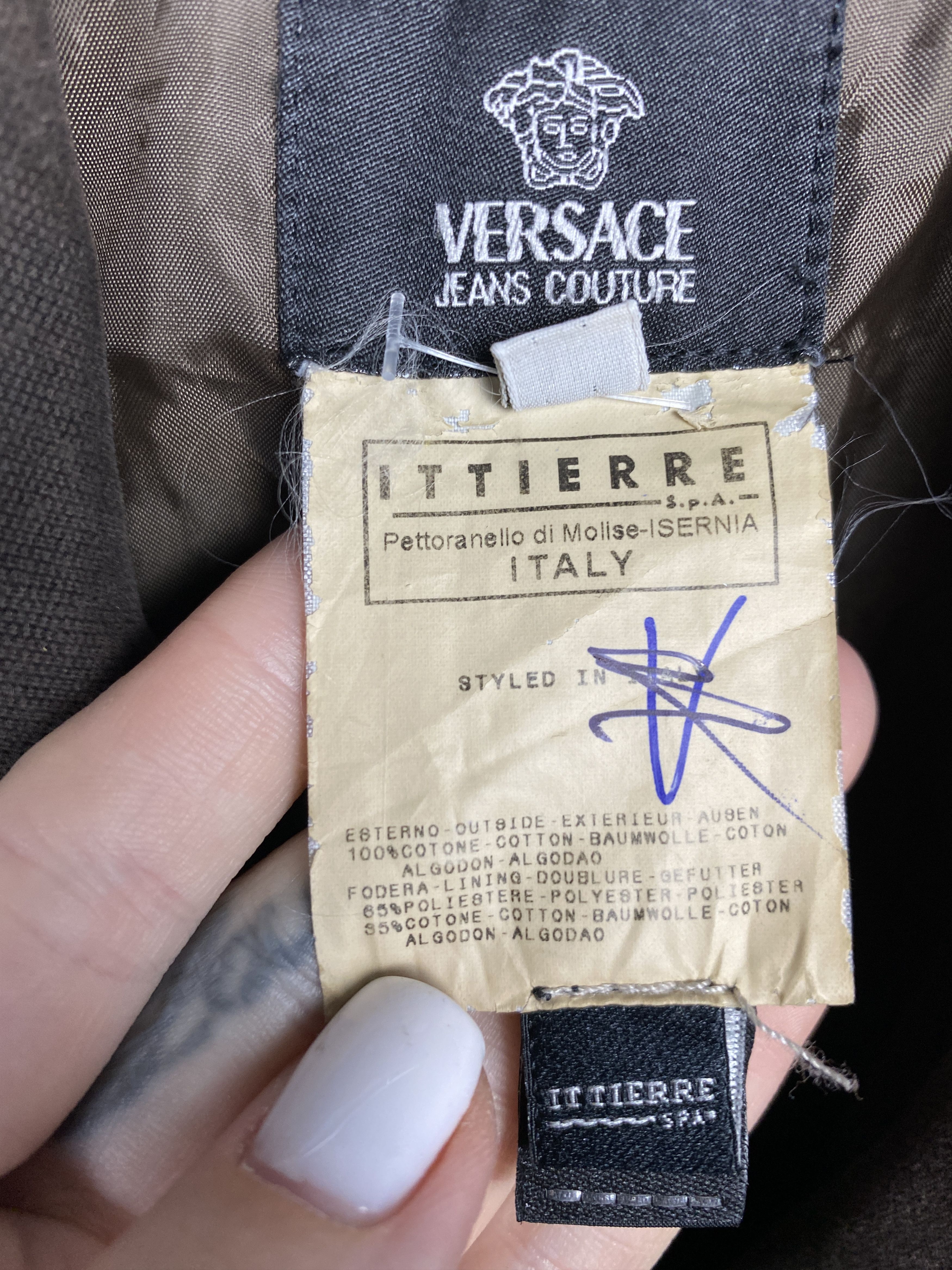 Versace Jeans Couture RARE Versace Jeans Couture Vintage Mens M 65 Jacket Size US M / EU 48-50 / 2 - 5 Thumbnail