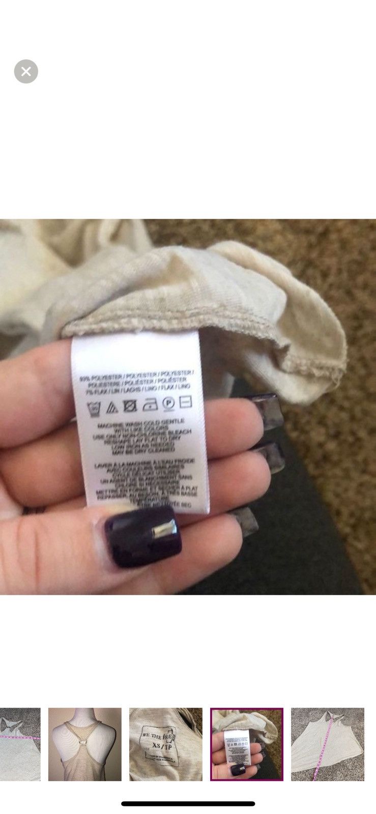 Free People Free people we the free XS dream on tank top Size XS / US 0-2 / IT 36-38 - 7 Thumbnail