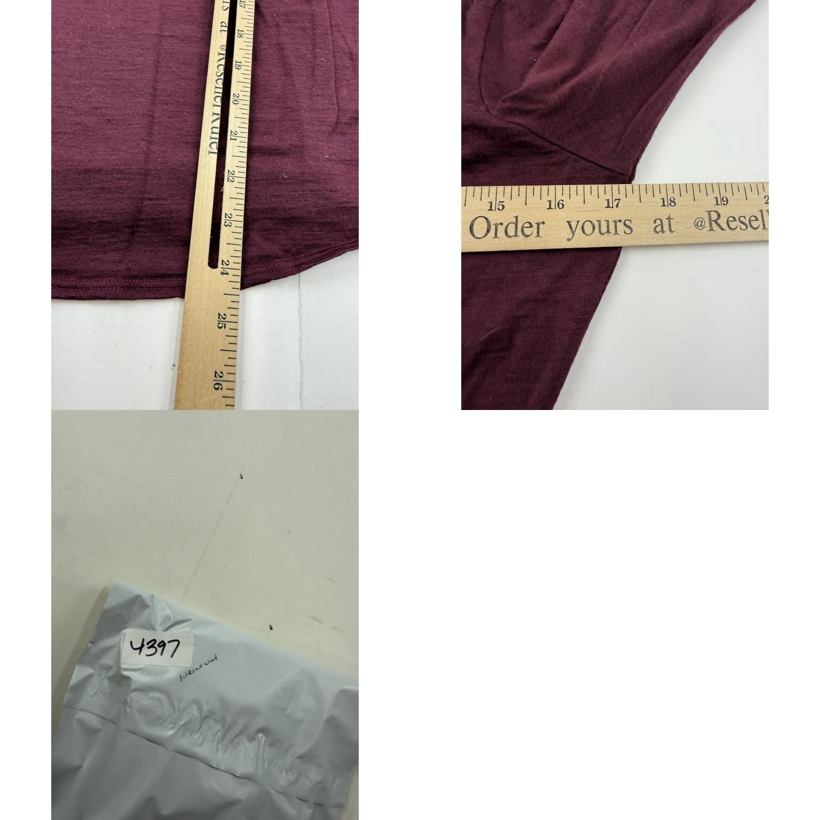 Vintage SEG'MENTS Shirt Womens Small Purple Merino Wool Crew Neck Long Sleeve Top Basic Size S / US 4 / IT 40 - 8 Thumbnail