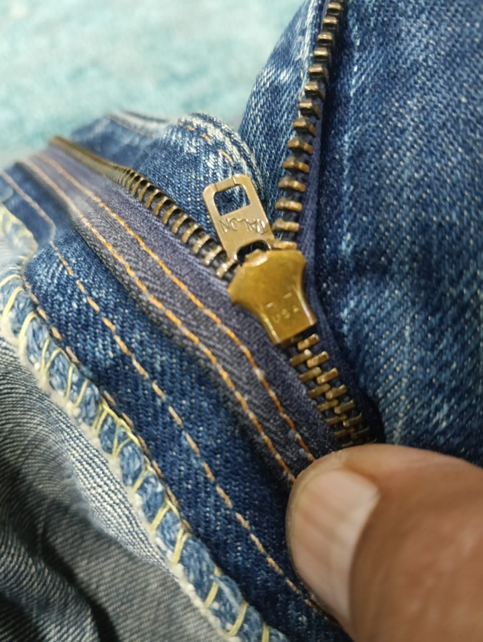 Levi's Vintage Clothing × Vintage Vintage Levis 50’s Made in Usa Jeans Size US 36 / EU 52 - 16 Thumbnail