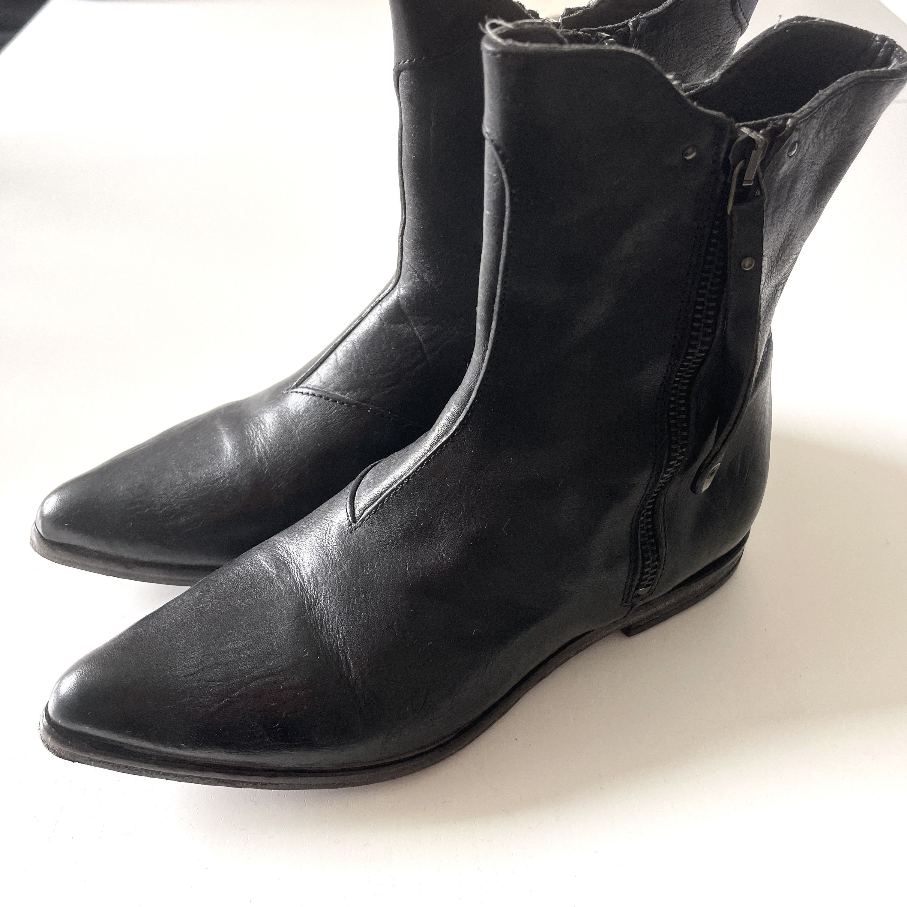 MoMA MOMA black leather Boots size 36 Size US 6 / IT 36 - 2 Thumbnail