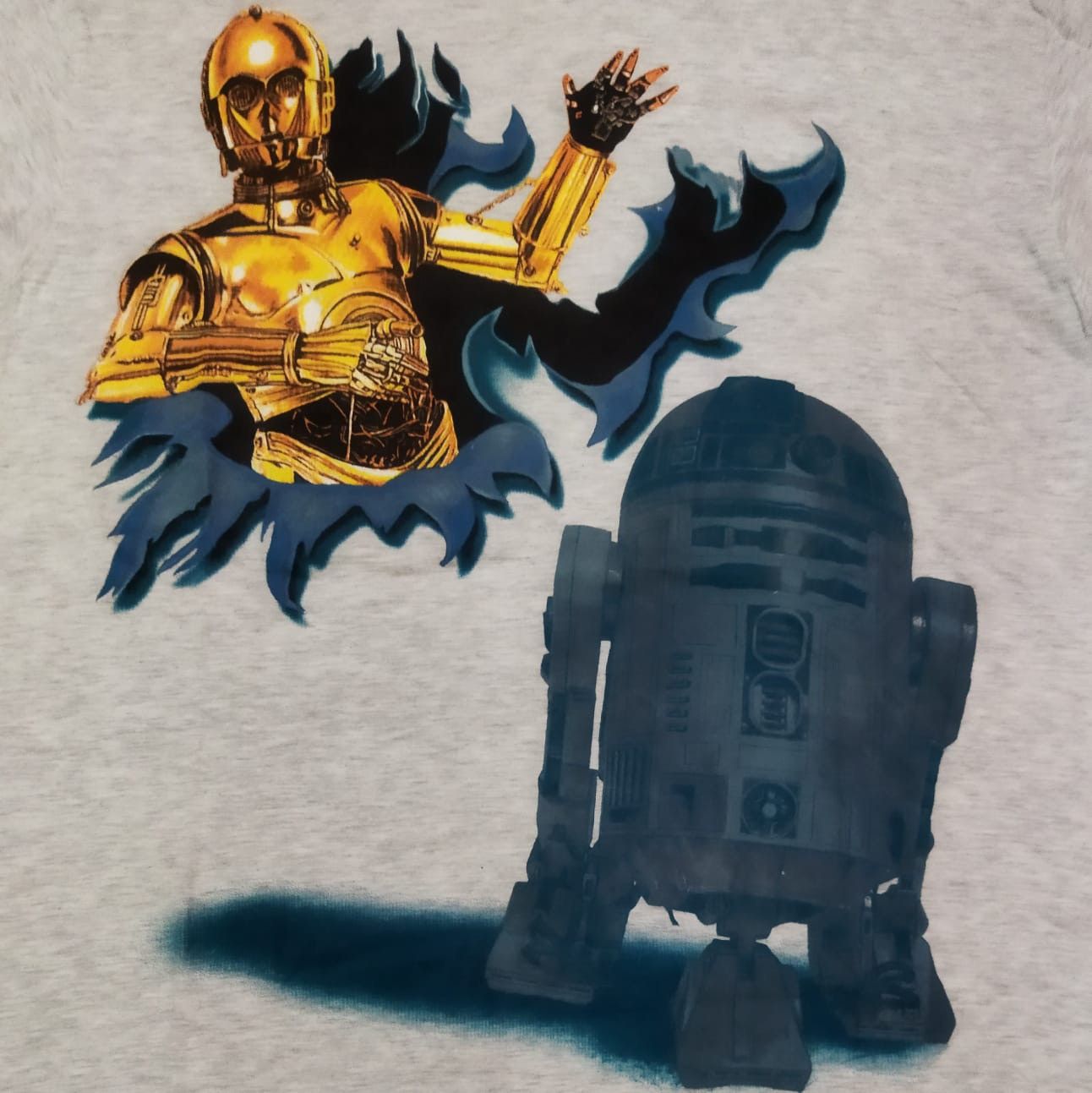 Star Wars × Vintage Vintage 90s Star Wars R2D2 Tee Size US M / EU 48-50 / 2 - 2 Thumbnail
