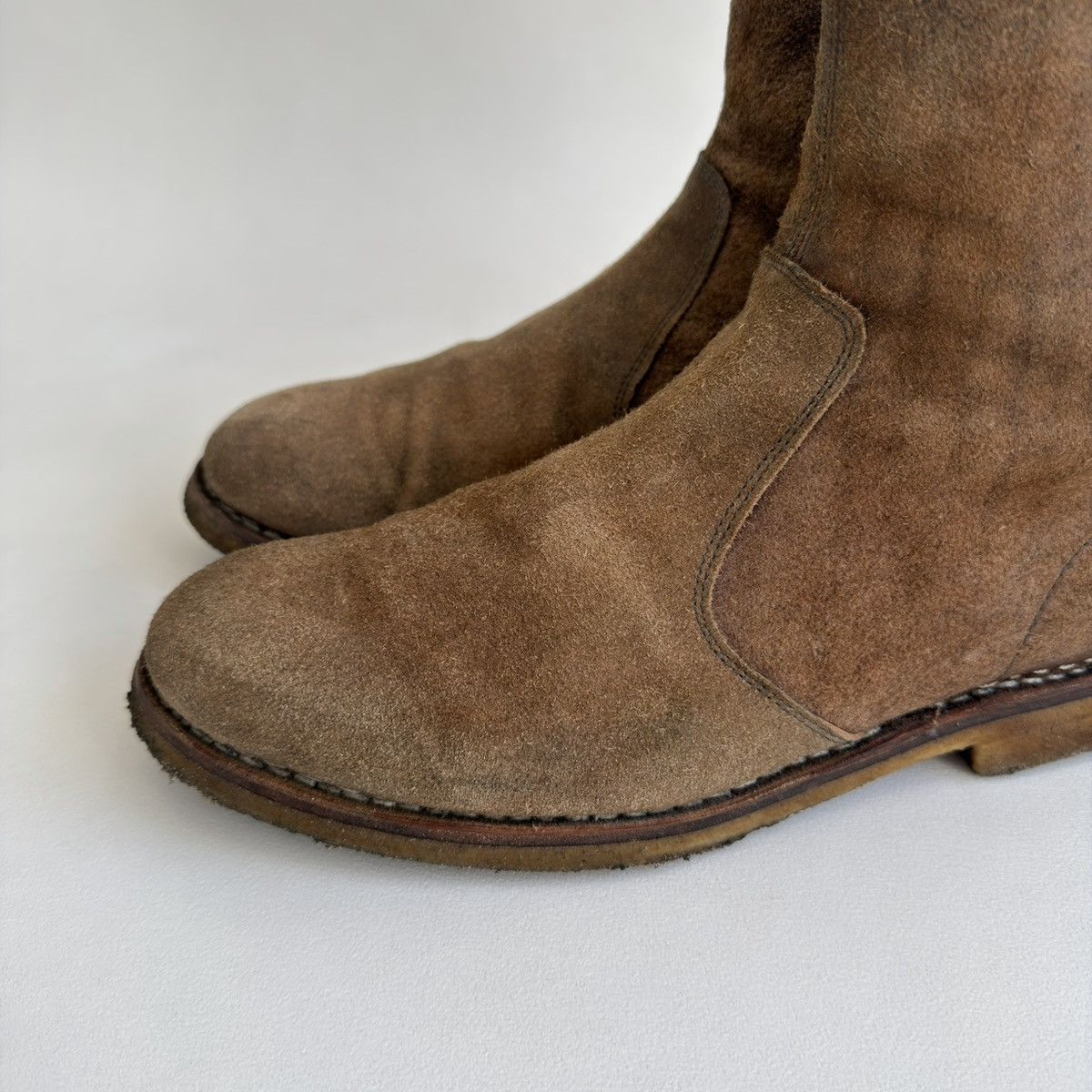 Maison Margiela S/S 14 Distressed Suede Western Boots Size US 9 / EU 42 - 3 Thumbnail