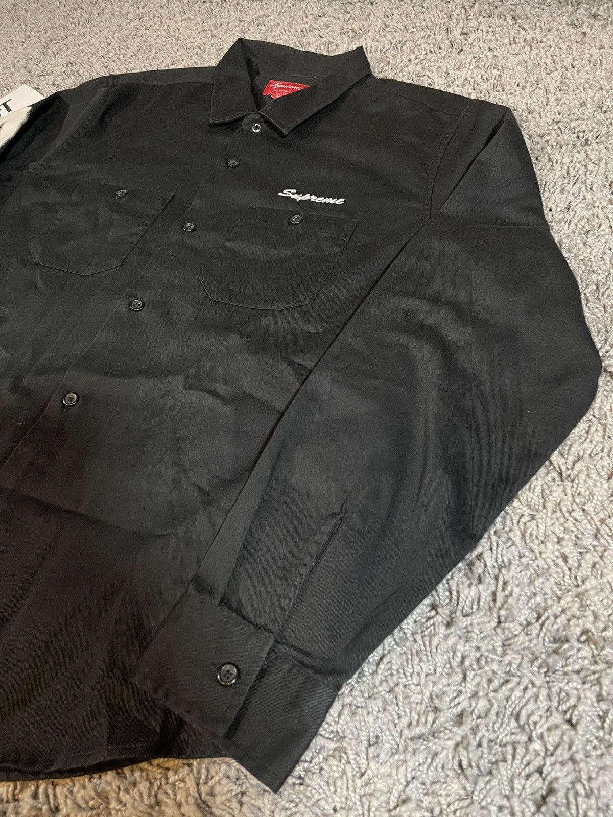 Supreme 2018FW Supreme Rose LS L/S Work Shirt Black Size US M / EU 48-50 / 2 - 7 Thumbnail
