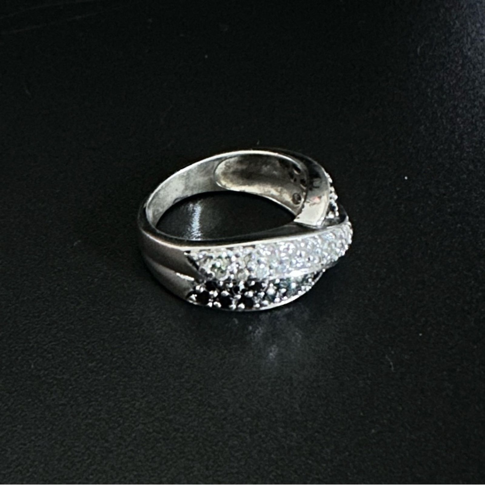 Other Vintage 80’s CZ And Gemstone Cross Knot Ring Size ONE SIZE - 4 Thumbnail