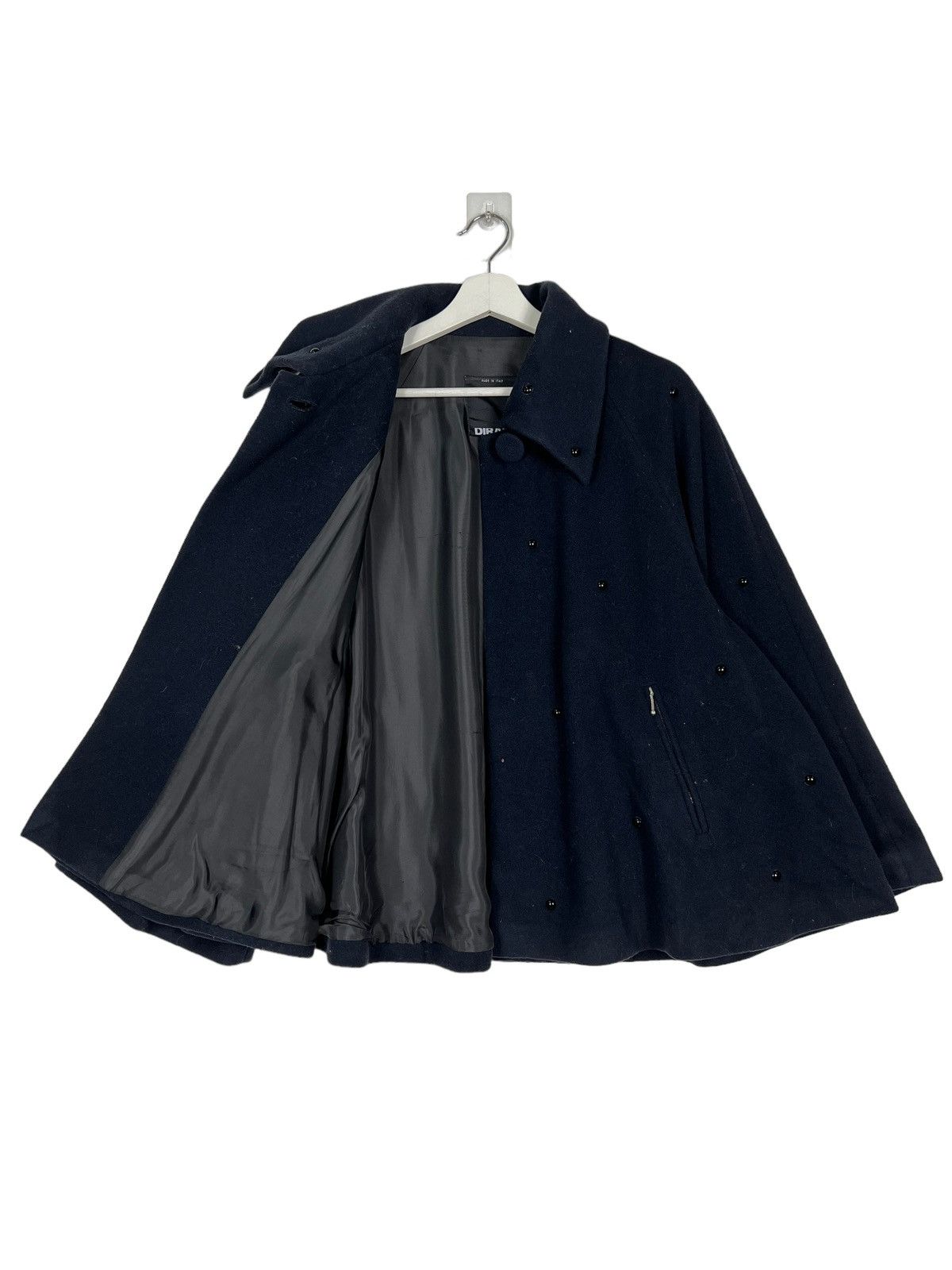 Other 🔥 DIRADA WOOL PONCHOS COAT MADE IN ITALY Size L / US 10 / IT 46 - 8 Thumbnail