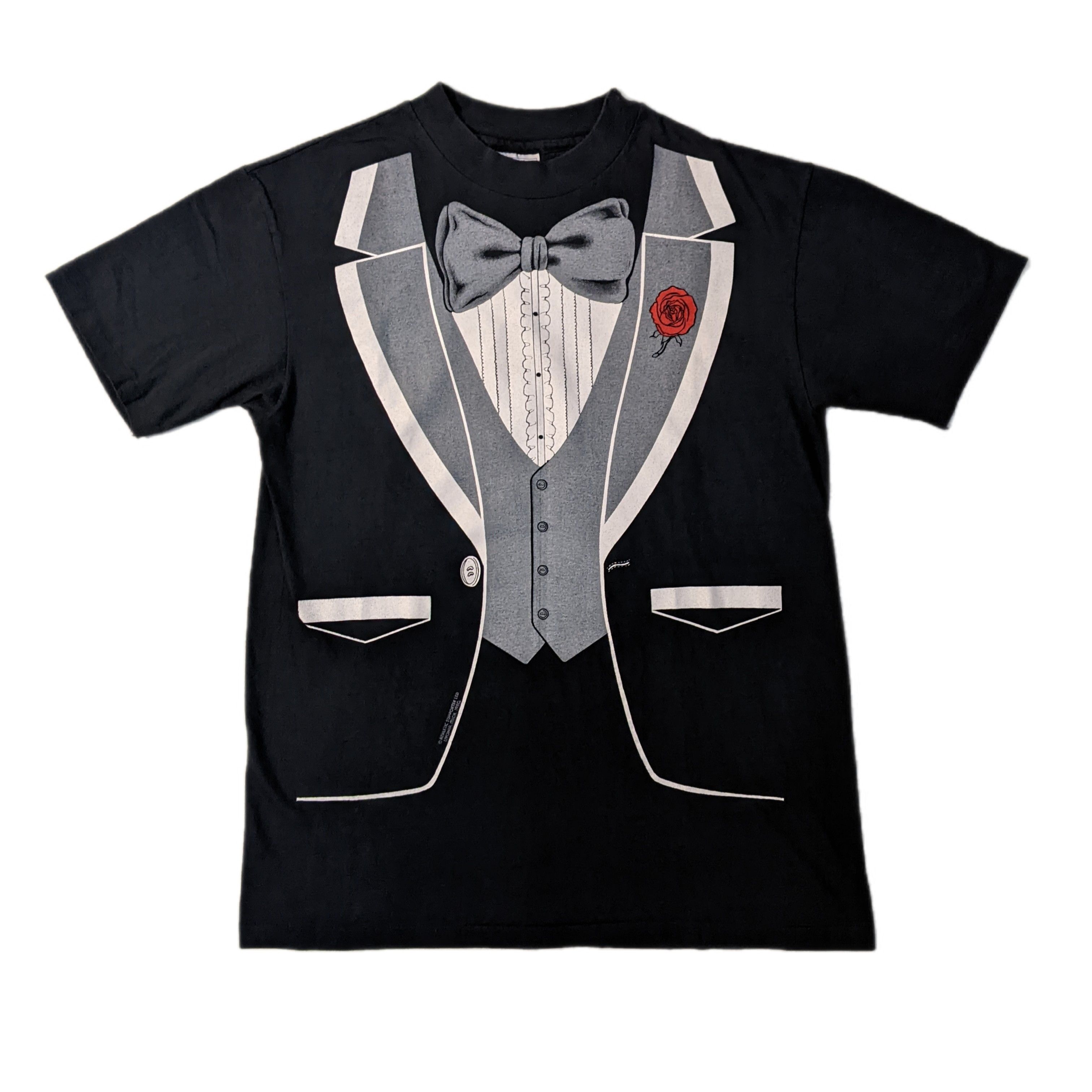 Vintage Vintage 80s Rooney’s Hi Rollers Graphic Tuxedo Tee 