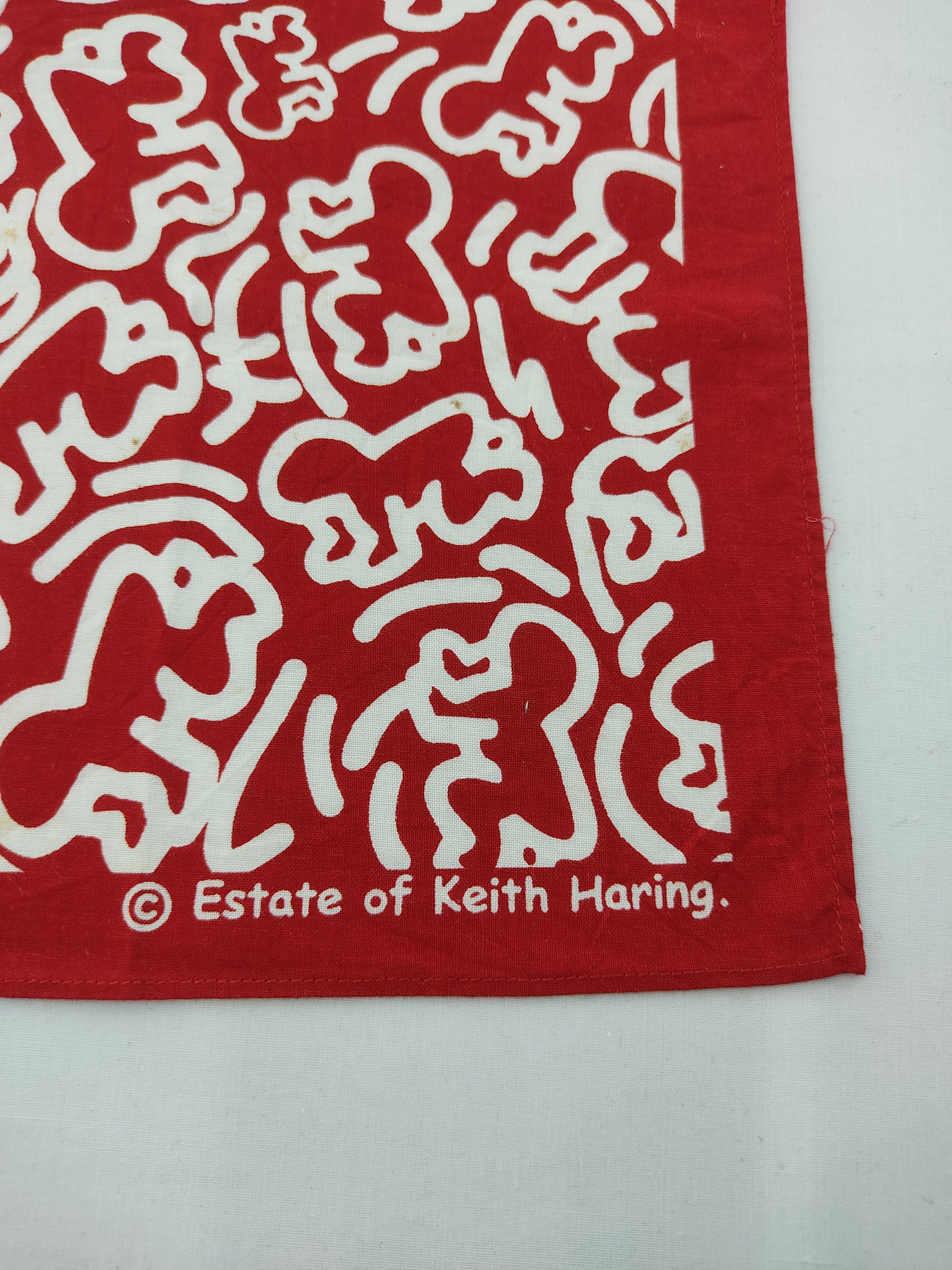 Keith Haring Vintage Keith Haring Bandana / Handkerchief Size ONE SIZE - 11 Thumbnail