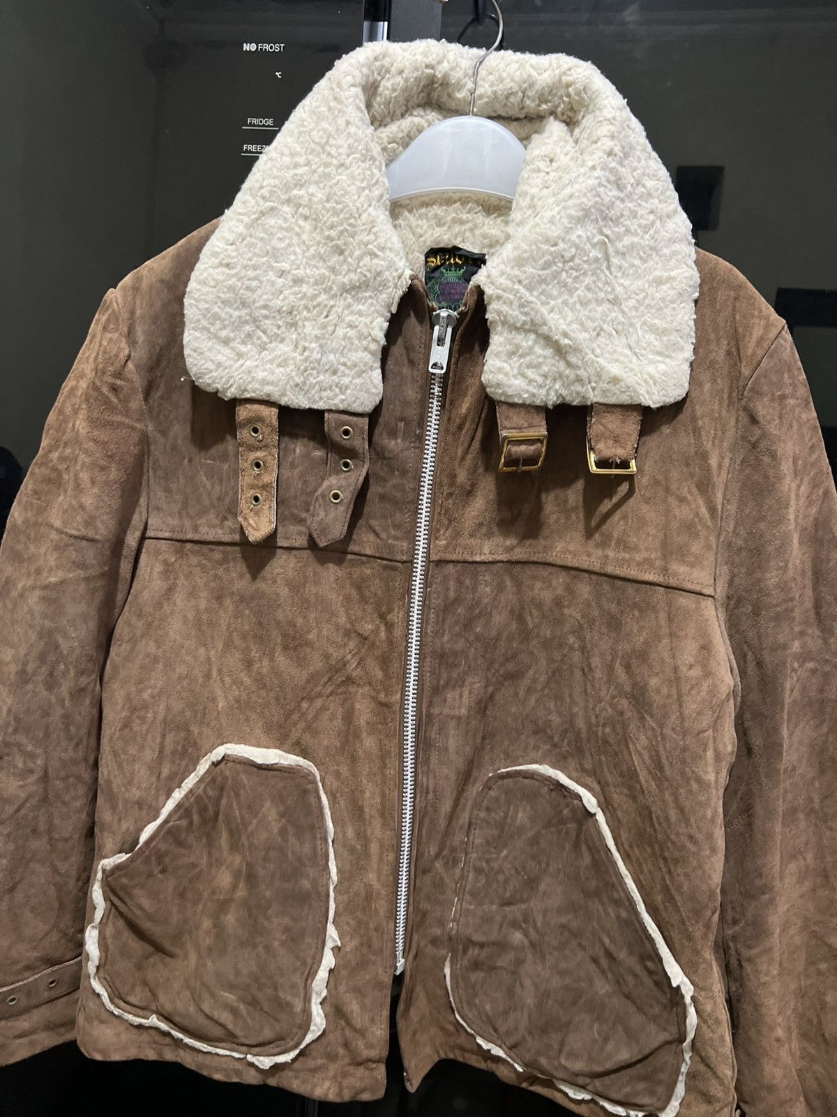 Schott 70s Schott Aviator Shearling Sherpa Leather Jacket Size US L / EU 52-54 / 3 - 1 Thumbnail