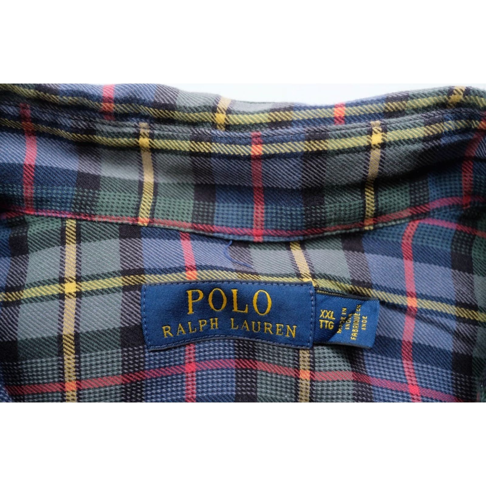 Polo Ralph Lauren VINTAGE Polo Ralph Lauren POLO VTG Y2K PLAID CLASSIC FIT COTTON THIN CASUAL SHIRT 2XL Blue Size US XXL / EU 58 / 5 - 7 Thumbnail