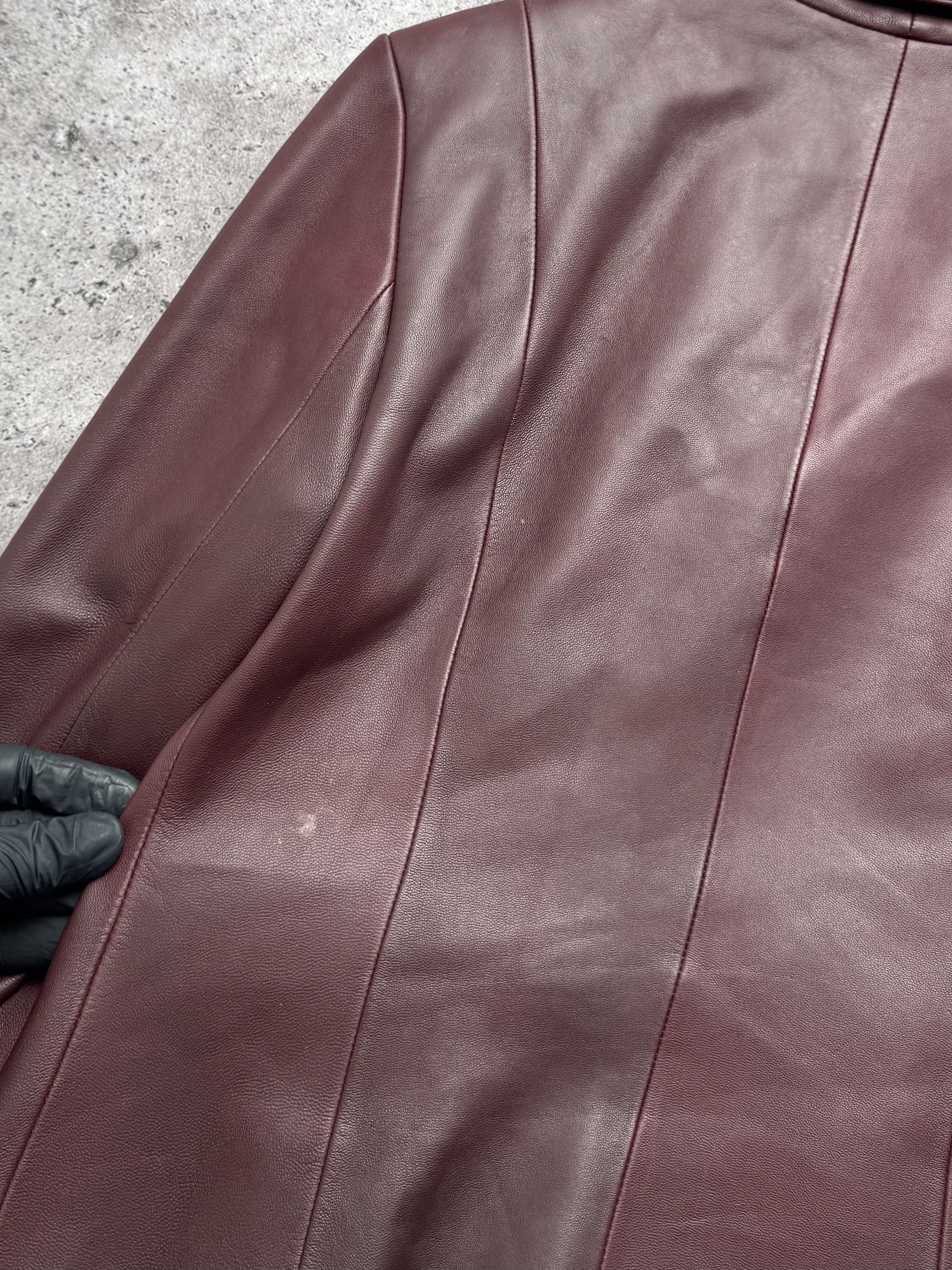Vintage Vintage Leather Cropped Jacket C5(V404) Size M / US 6-8 / IT 42-44 - 14 Thumbnail
