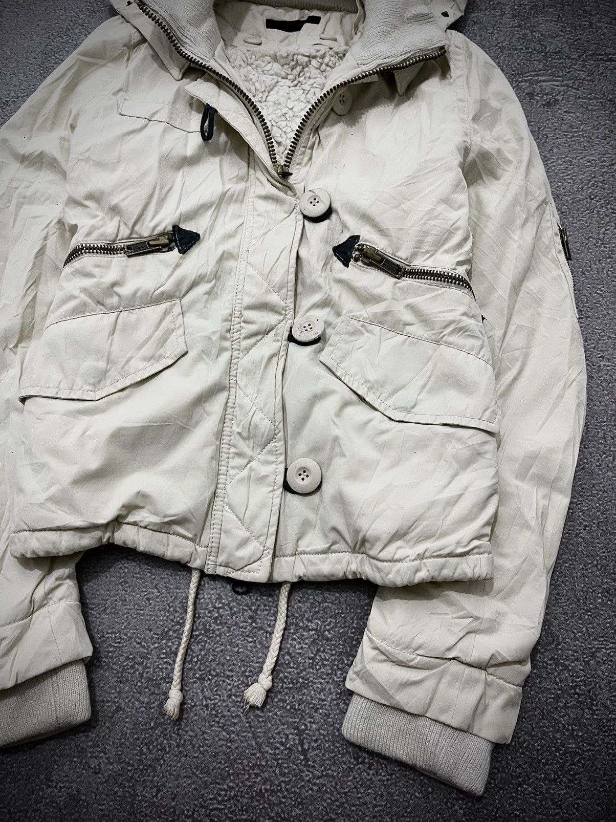 MOUSSY 2000s Moussy Milky White Jacket Size US M / EU 48-50 / 2 - 4 Thumbnail