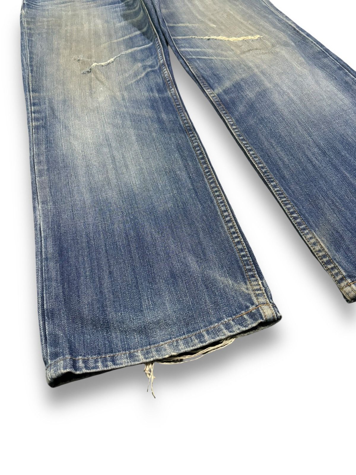 Levi's Vintage Clothing Vintage Levis 502 Mud Wash Straight Leg Distressed Jeans Size US 32 / EU 48 - 11 Thumbnail