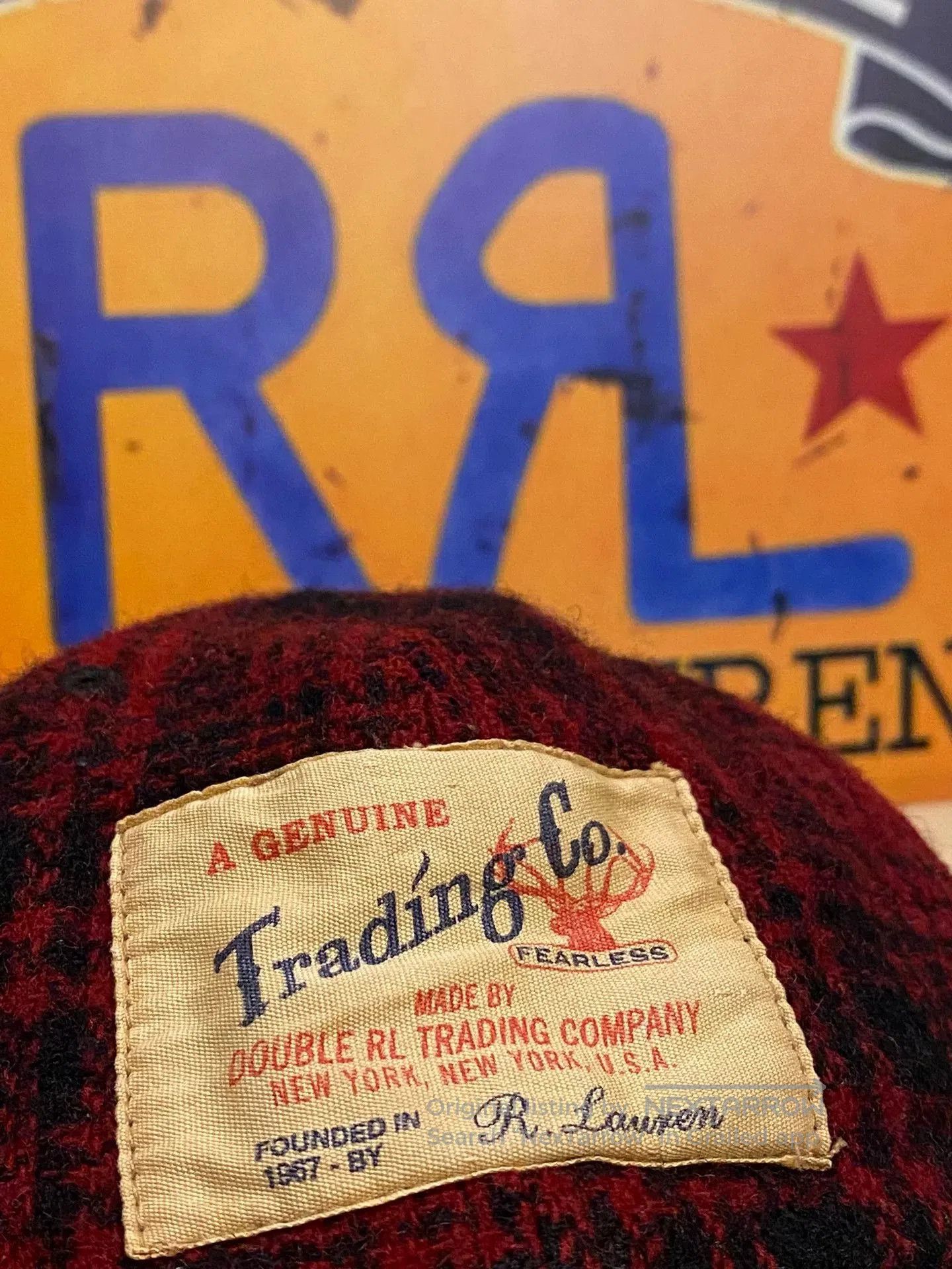 RRL Ralph Lauren 2007 RRL Leather Brim Wool Hunting Cap. Size ONE SIZE - 4 Thumbnail