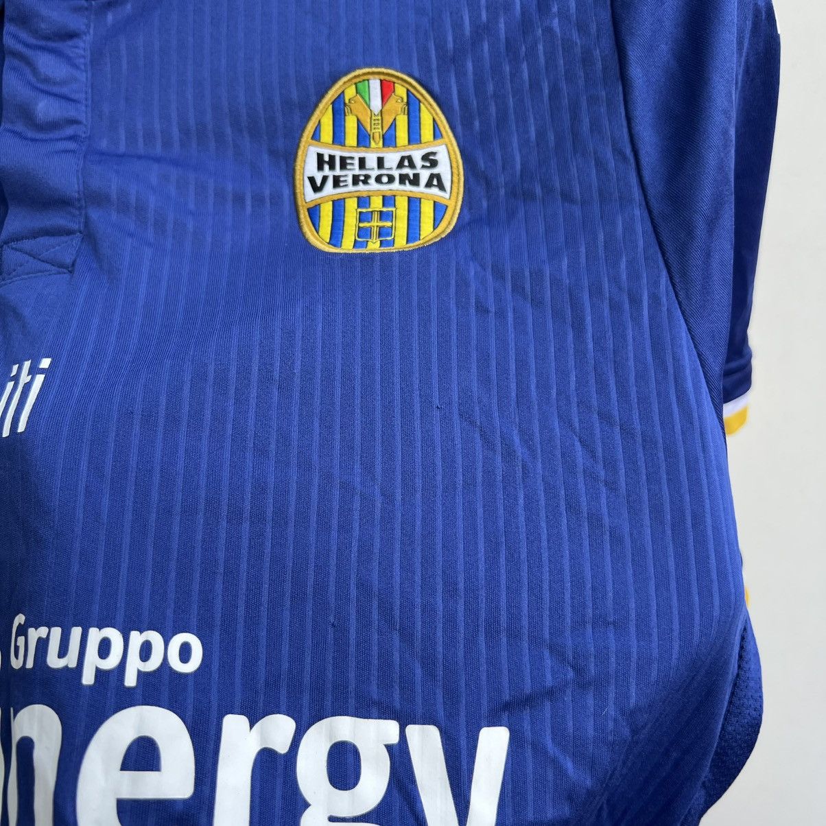 Macron Hellas Verona 2018-2019 Macron football soccer jersey Size US L / EU 52-54 / 3 - 9 Thumbnail
