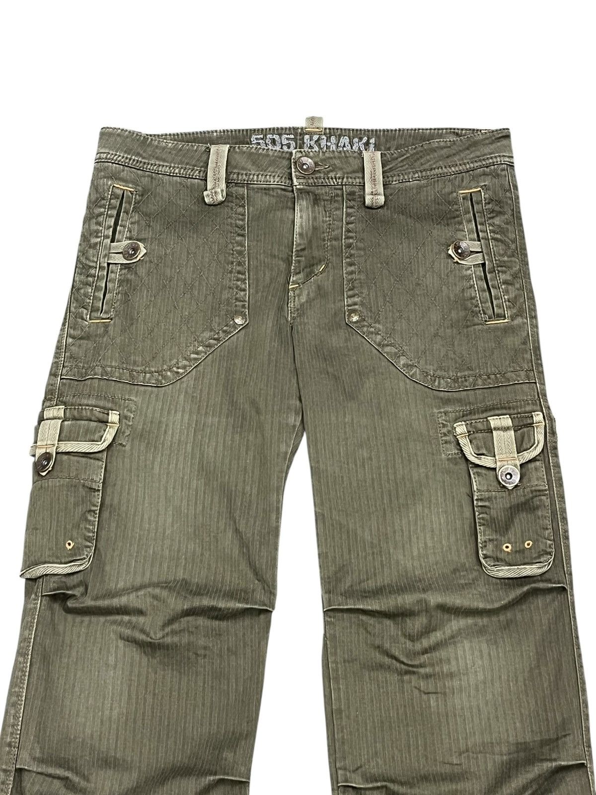 Edwin Vintage Edwin 505 Cargo Flare Pants Y2K Harajuku Military Size US 32 / EU 48 - 8 Thumbnail