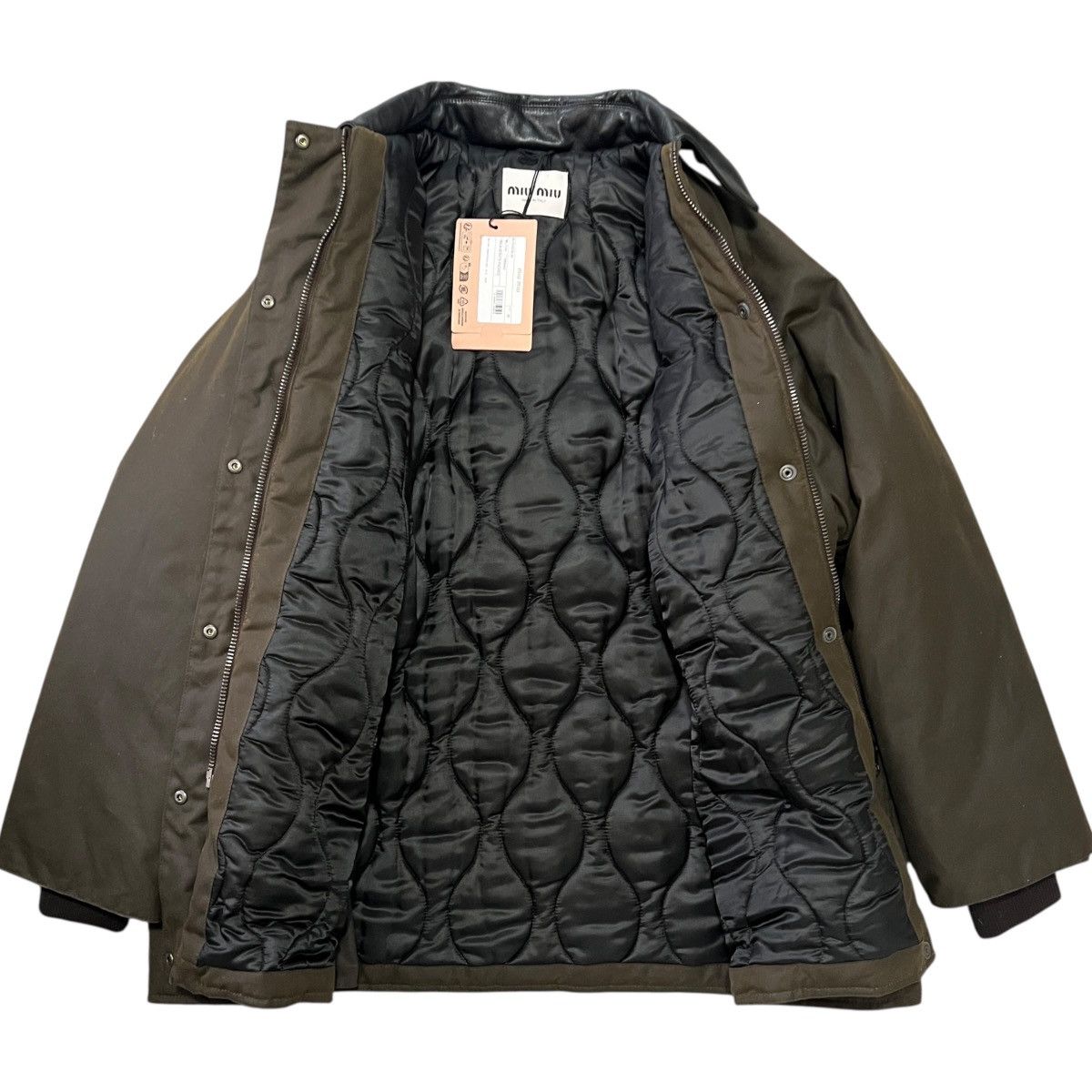 Miu Miu MIU MIU 2024AW Waxed Canvas Boulson Jacket (ML1104) Size US XXS / EU 40 - 5 Thumbnail