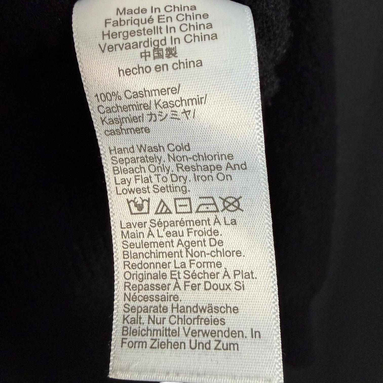 J.Crew J Crew Cropped Fit Luxury Women's M Black Cashmere Sweater Size M / US 6-8 / IT 42-44 - 8 Thumbnail