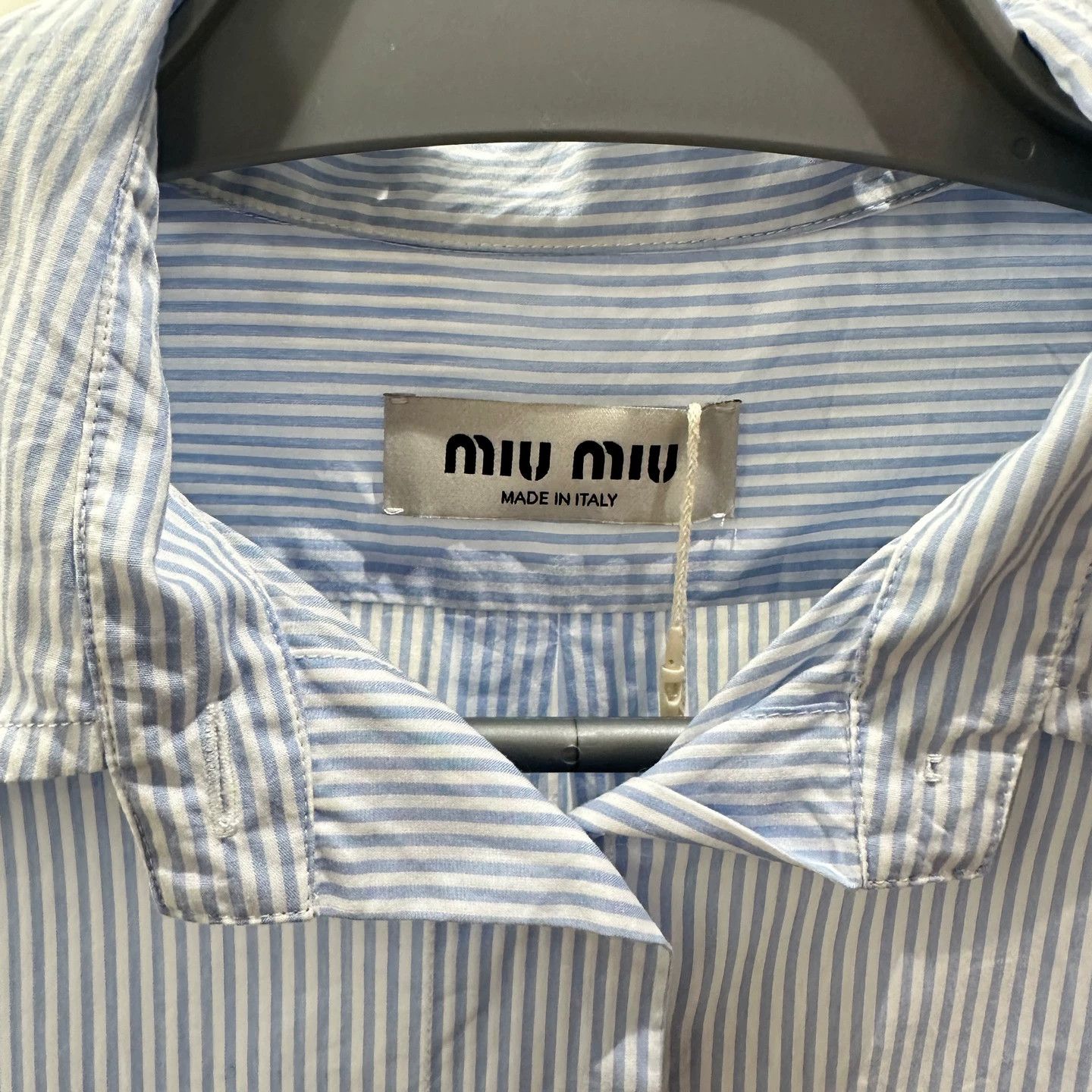 Miu Miu MIU MIU may727 lace panel vertical stripe shirt 38 Size XS / US 0-2 / IT 36-38 - 3 Thumbnail