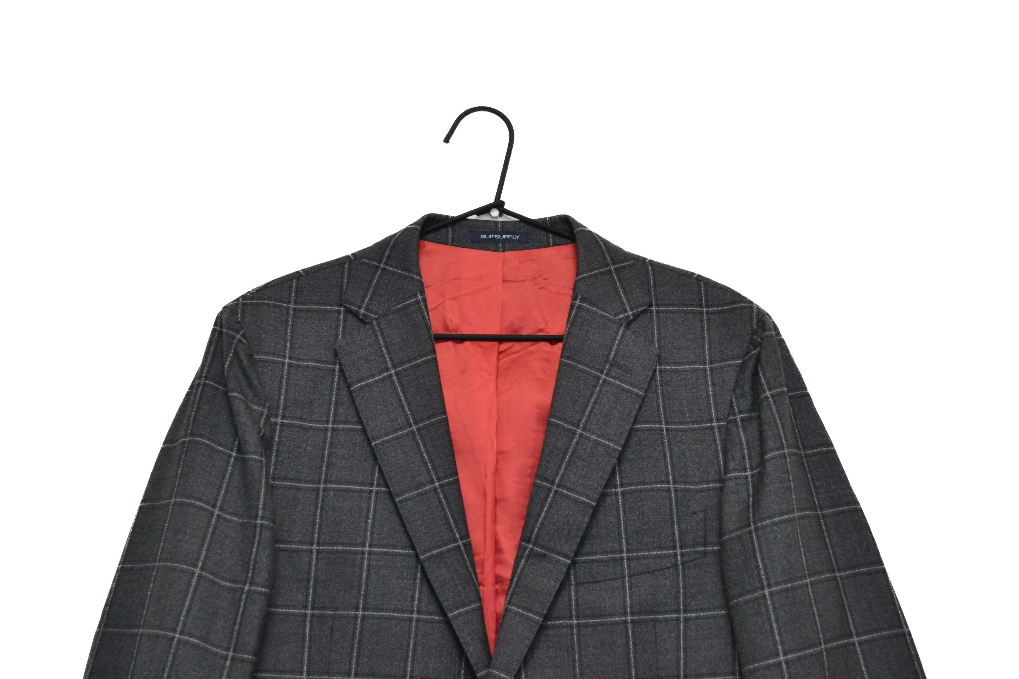 Suitsupply SuitSupply Super 130’s Pure Wool Sienna Check Blazer Size 48S - 2 Thumbnail