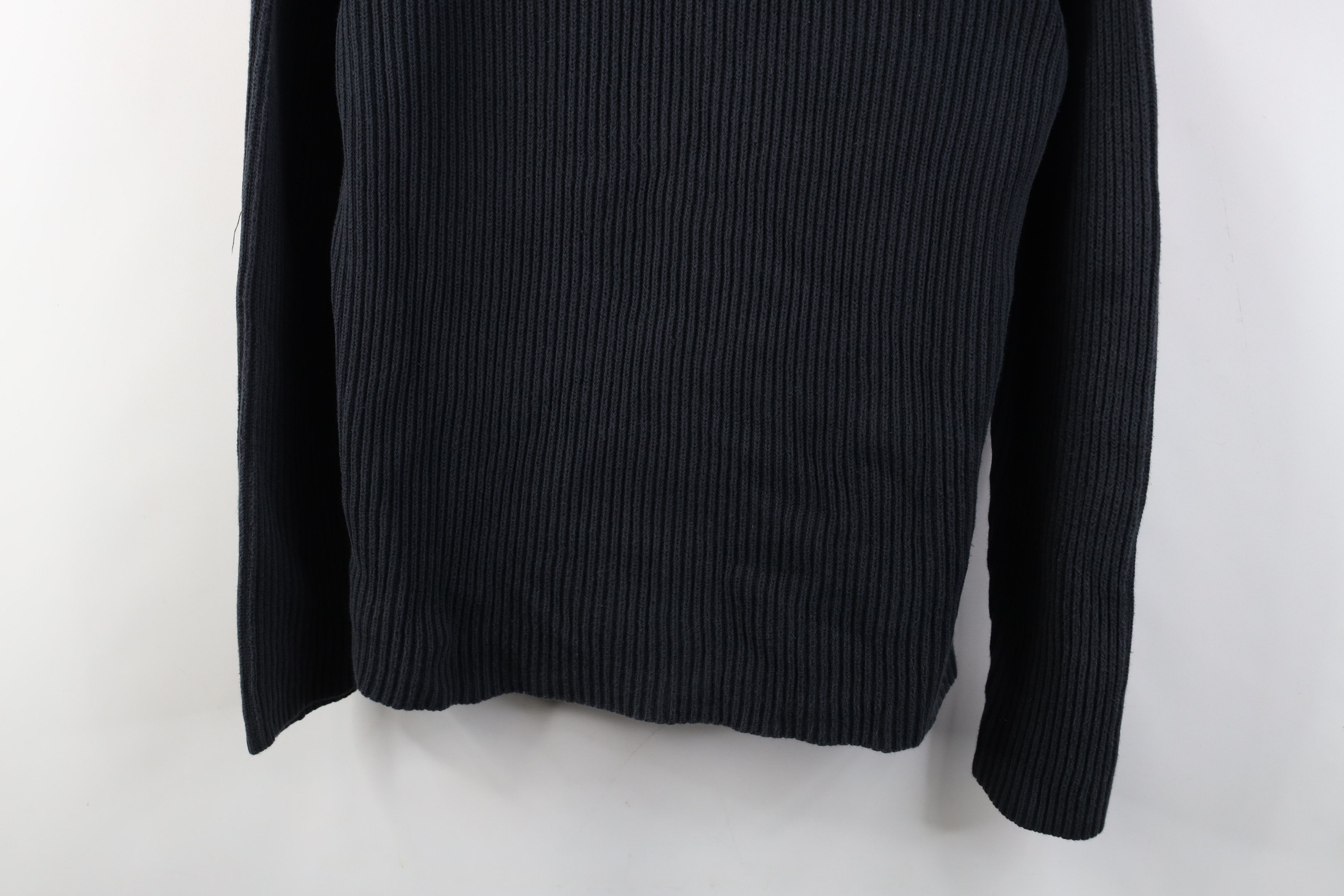 Vintage Vintage 90s Y2K Streetwear Blank Cotton Ribbed Knit Sweater Size M / US 6-8 / IT 42-44 - 3 Thumbnail