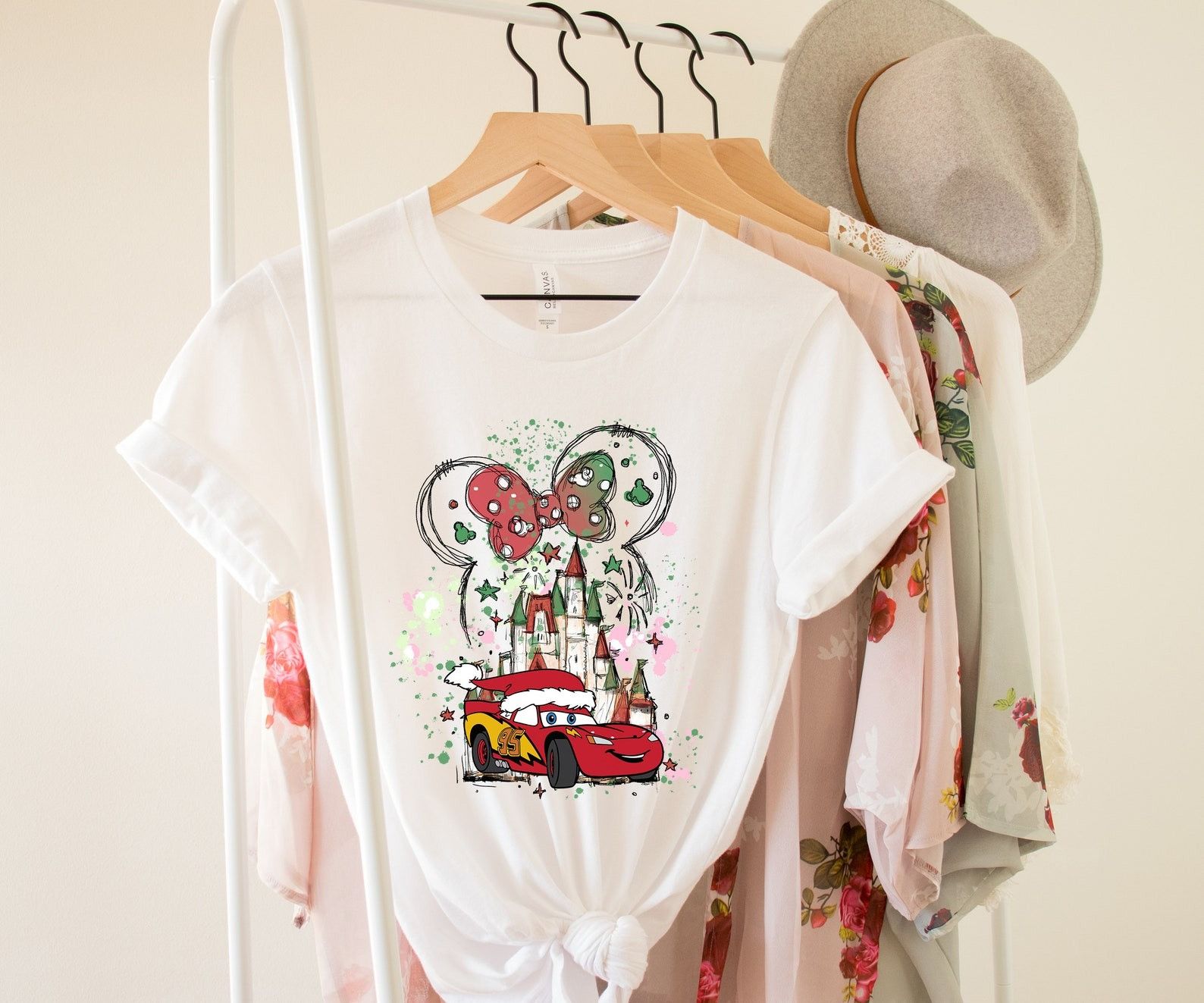 Designer × The Unbranded Brand Cars Christmas Shirt, Christmas Shirt Size XL / US 12-14 / IT 48-50 - 1 Thumbnail