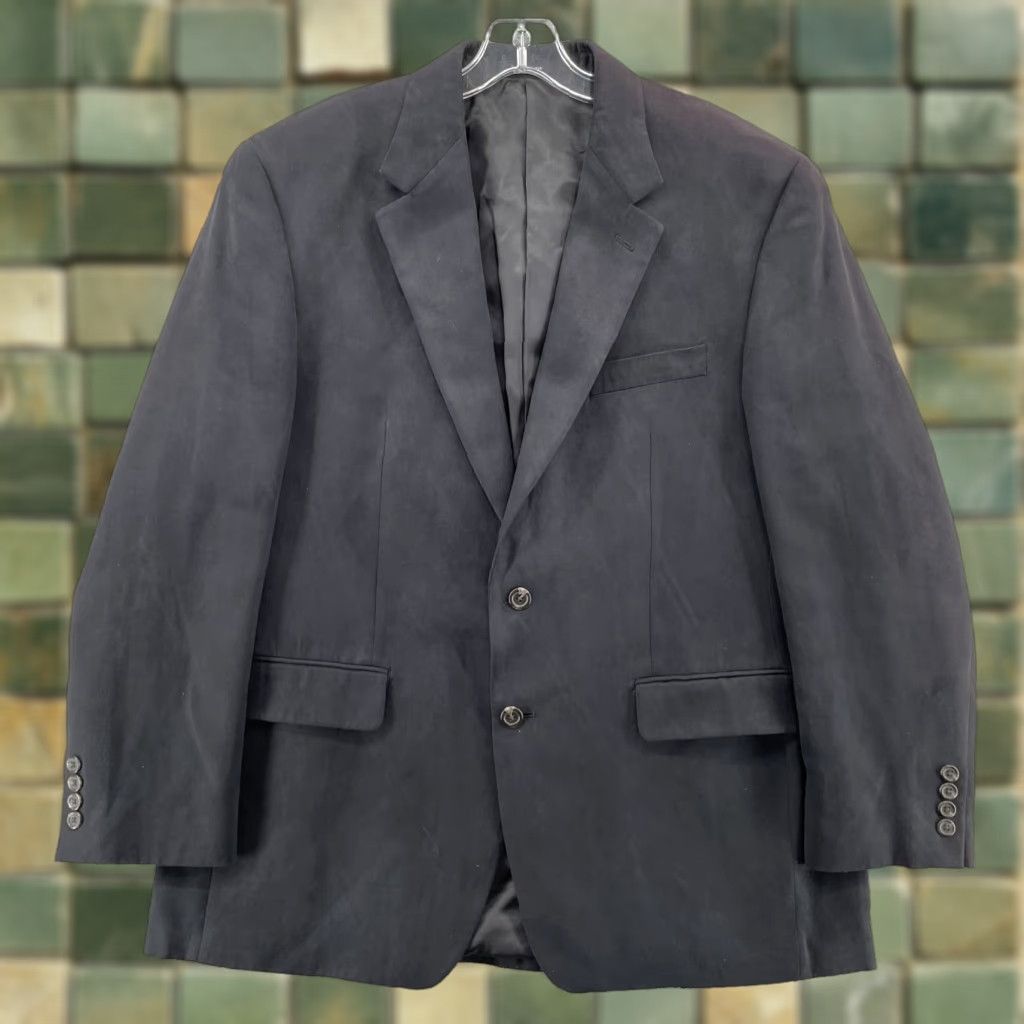 Chaps Chaps Ralph Lauren Blazer Men's 42R Black Sport Coat Jacket Corpcore Academia Size 42R - 1 Thumbnail