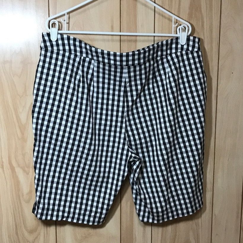 Other Time and Tru Gingham Check Stretch Bermuda Shorts XL Size 40" / US 18 - 2 Thumbnail