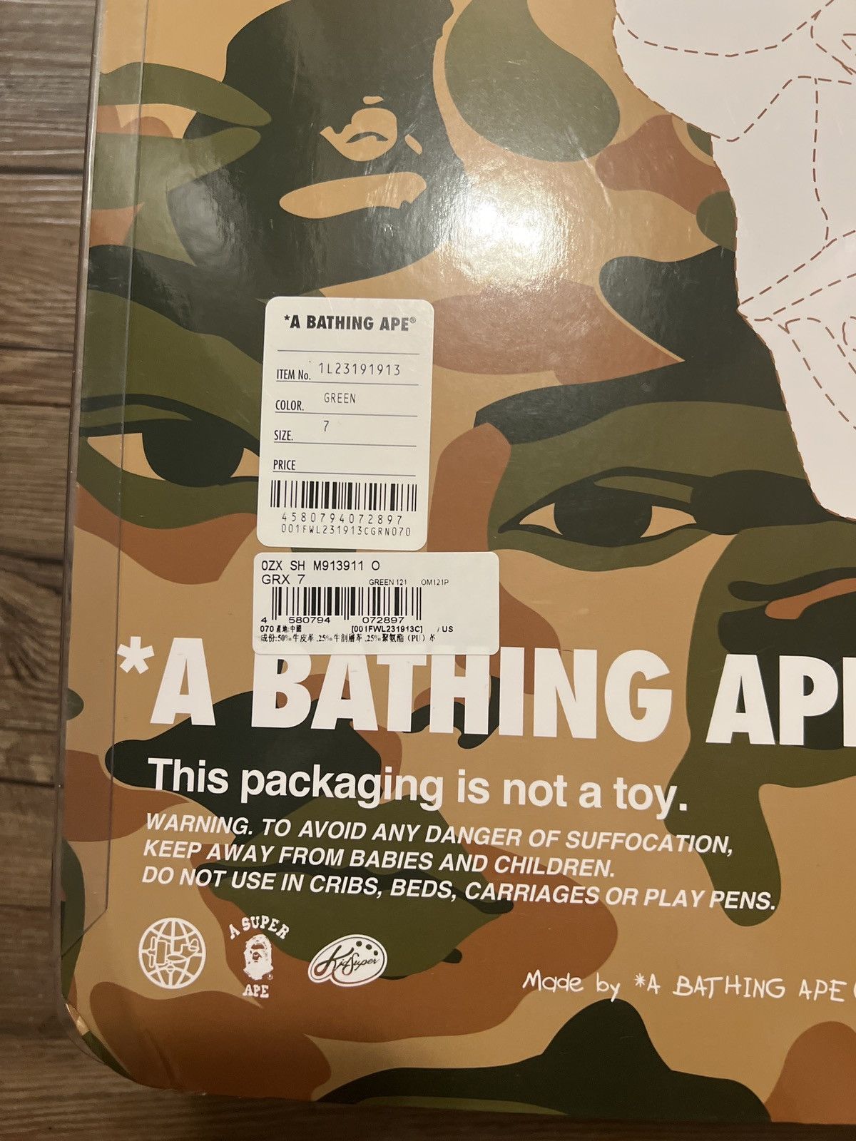 Bape kid super bape clog Size US 7 / EU 40 - 13 Thumbnail