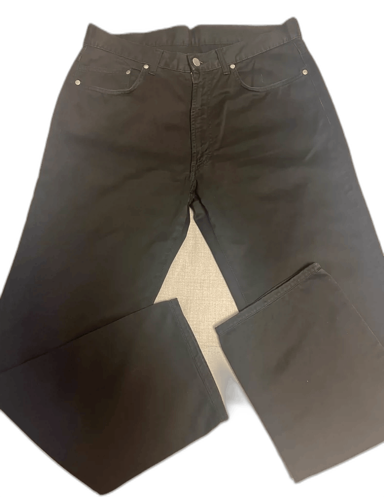 Ermenegildo Zegna Ermenegildo Zegna Black Casual Cotton Pants Size US 34 / EU 50 - 1 Thumbnail