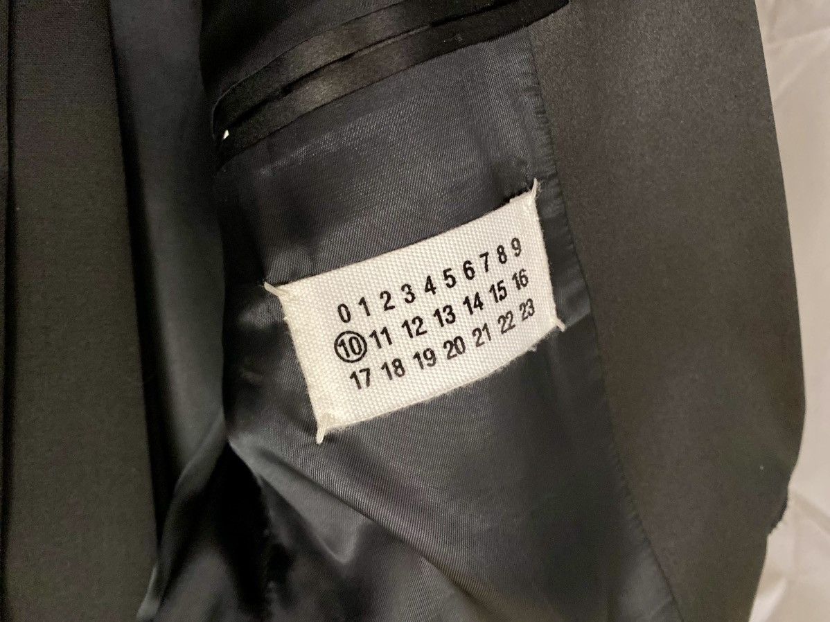 Maison Margiela Maison Margiela 🇮🇹 Black Wool Shawl Lapel 2-btn Tux 50R NWT Size 40R - 3 Thumbnail