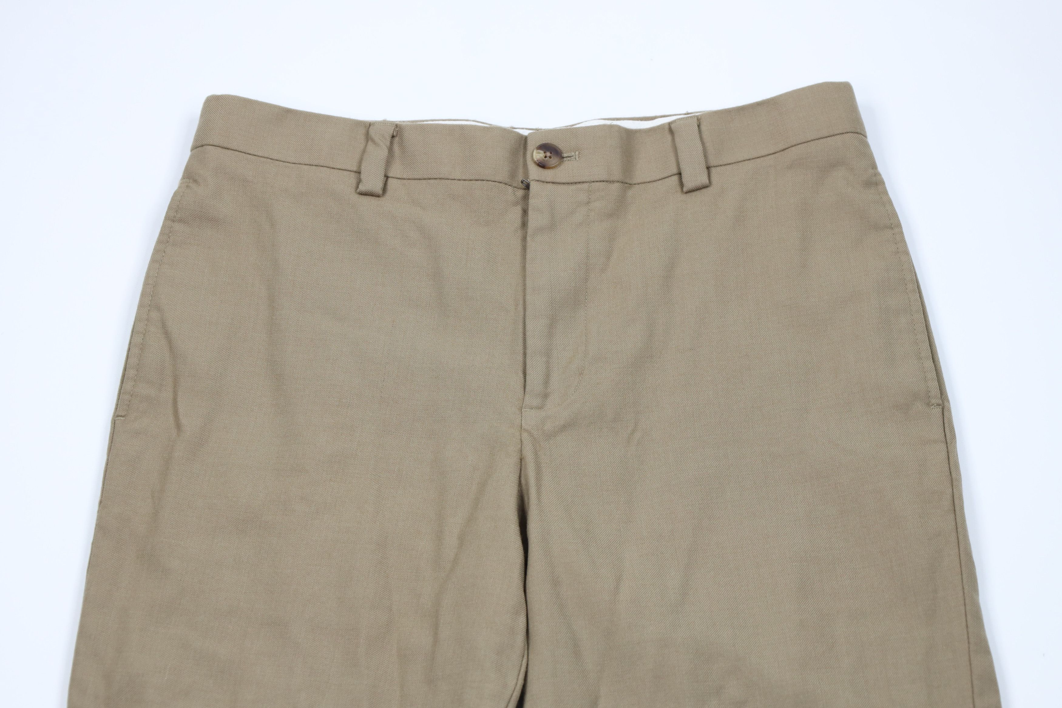 L.L. Bean Vintage LL Bean Wide Leg Chino Pants Trousers Beige Brown Size US 32 / EU 48 - 2 Thumbnail