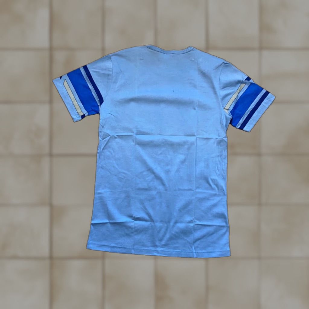 Adidas VINTAGE Adidas Trefoil Double-Sided T-Shirt Unisex Adults Size 40 Blue 80s - (Note: Adjusted for clarity) Size US L / EU 52-54 / 3 - 1 Thumbnail