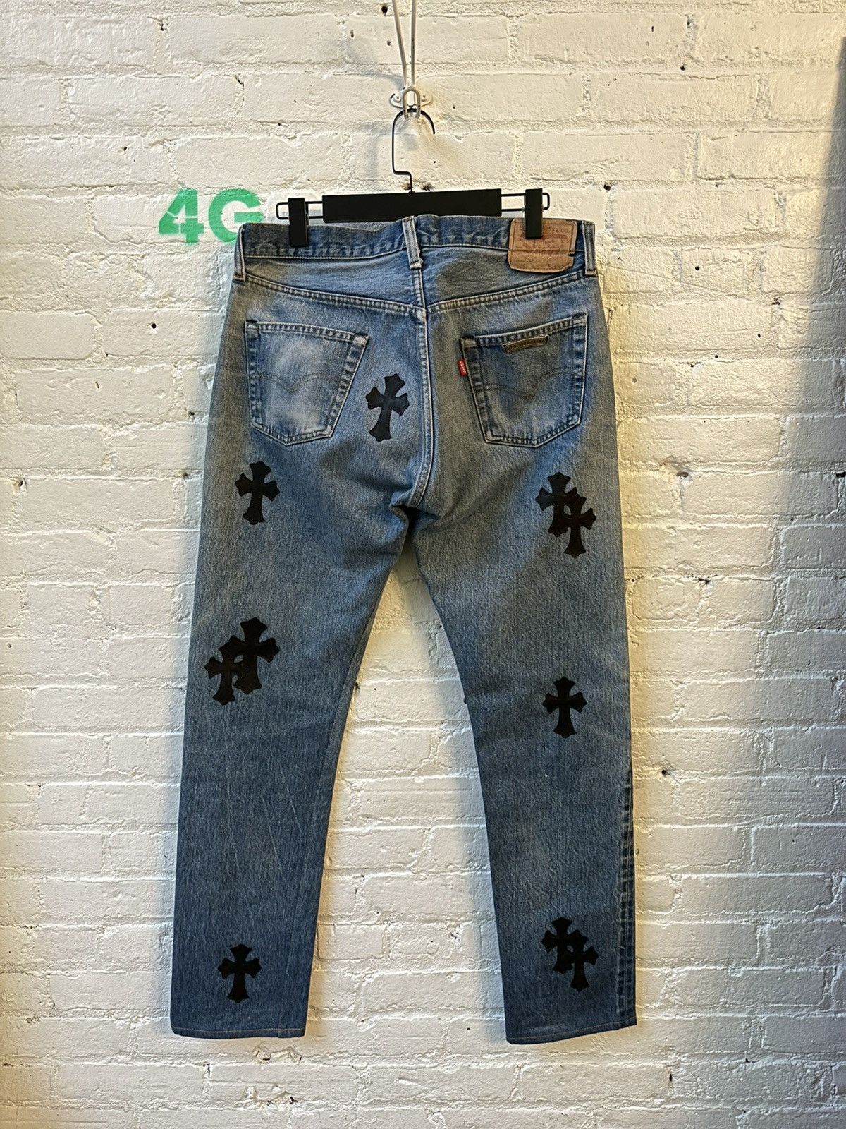 Chrome Hearts CHROME HEARTS 501 PATCH DENIM SZ 33 Size US 33 - 4 Thumbnail