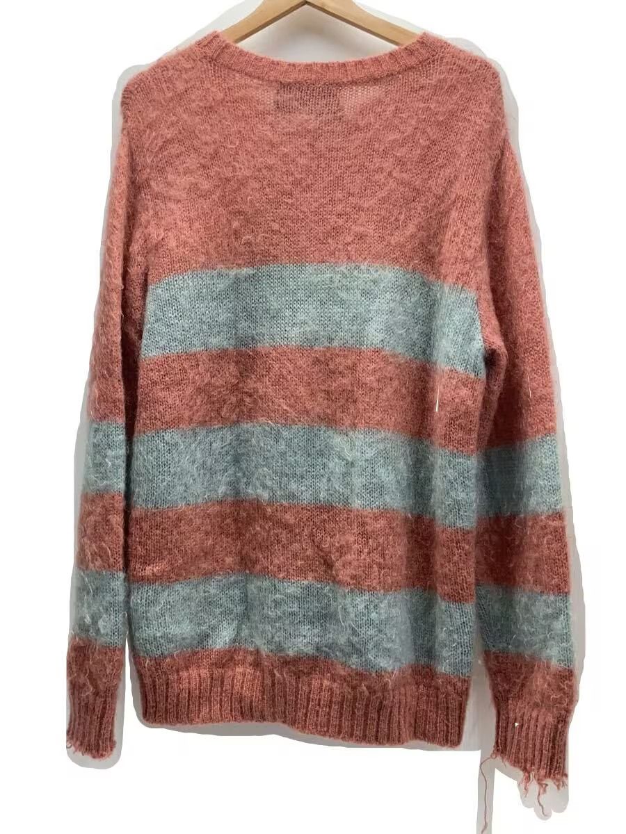 Undercover Striped Mohair Knit Sweater Size US L / EU 52-54 / 3 - 2 Thumbnail