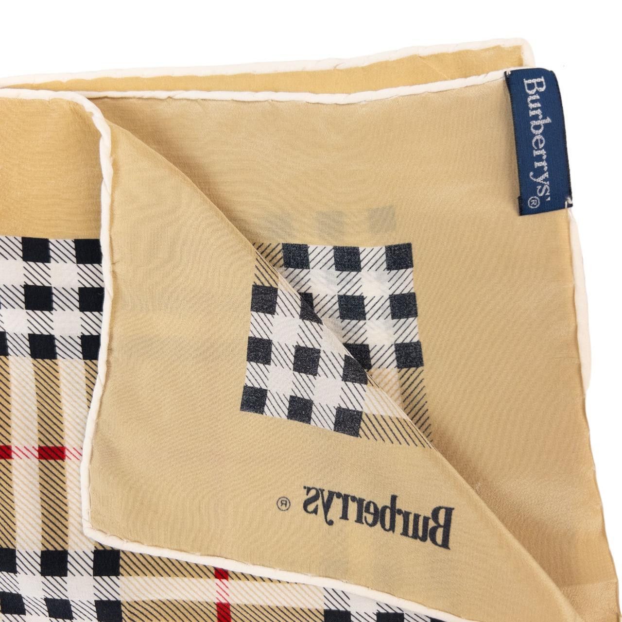 Burberry Vintage Burberry Nova Check Pure Silk Scarf Size ONE SIZE - 5 Thumbnail