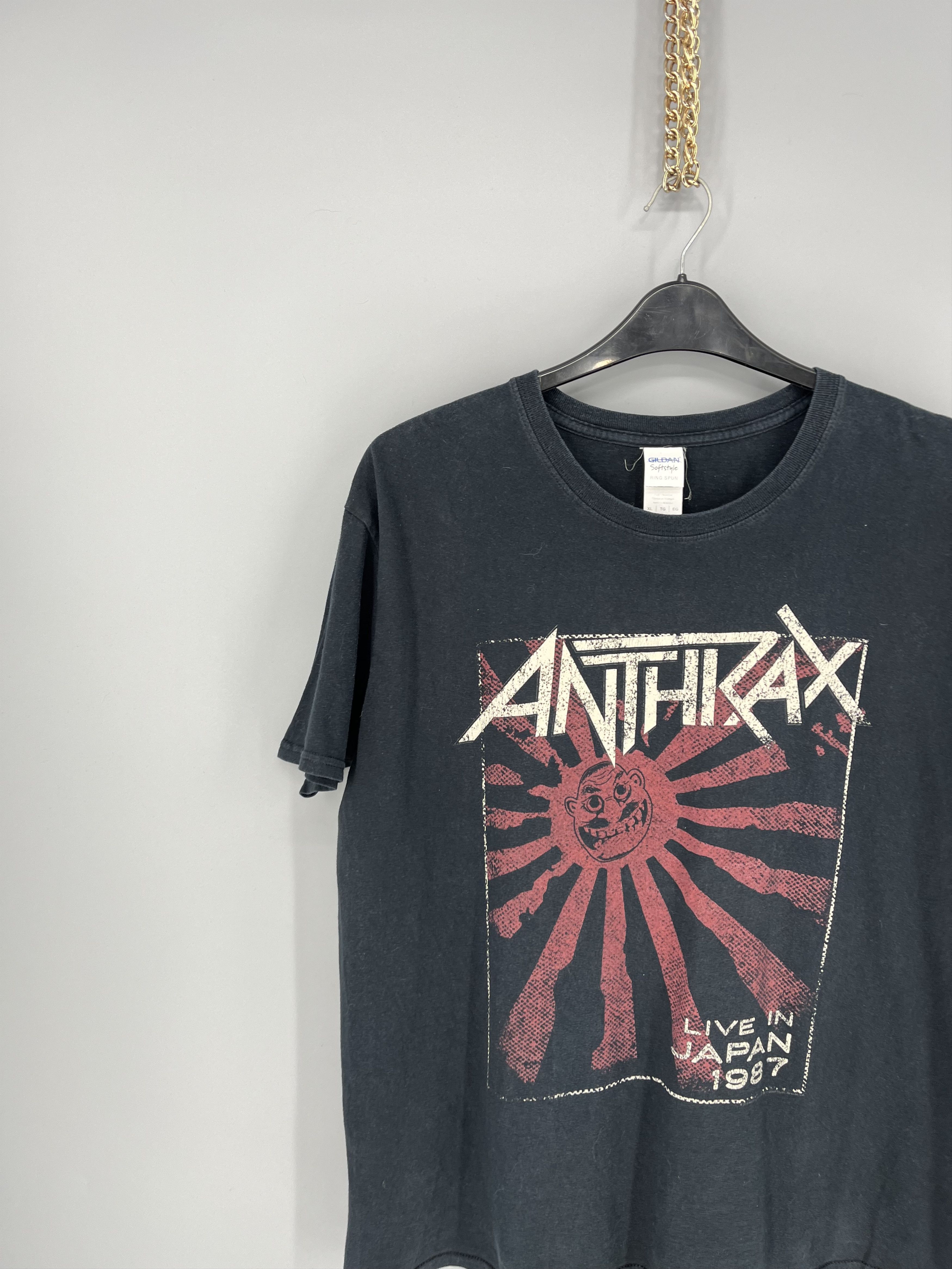 Band Tees Vintage Y2K Anthrax Horror Skulls Band Rock Streetwear Tee Size US M / EU 48-50 / 2 - 4 Thumbnail