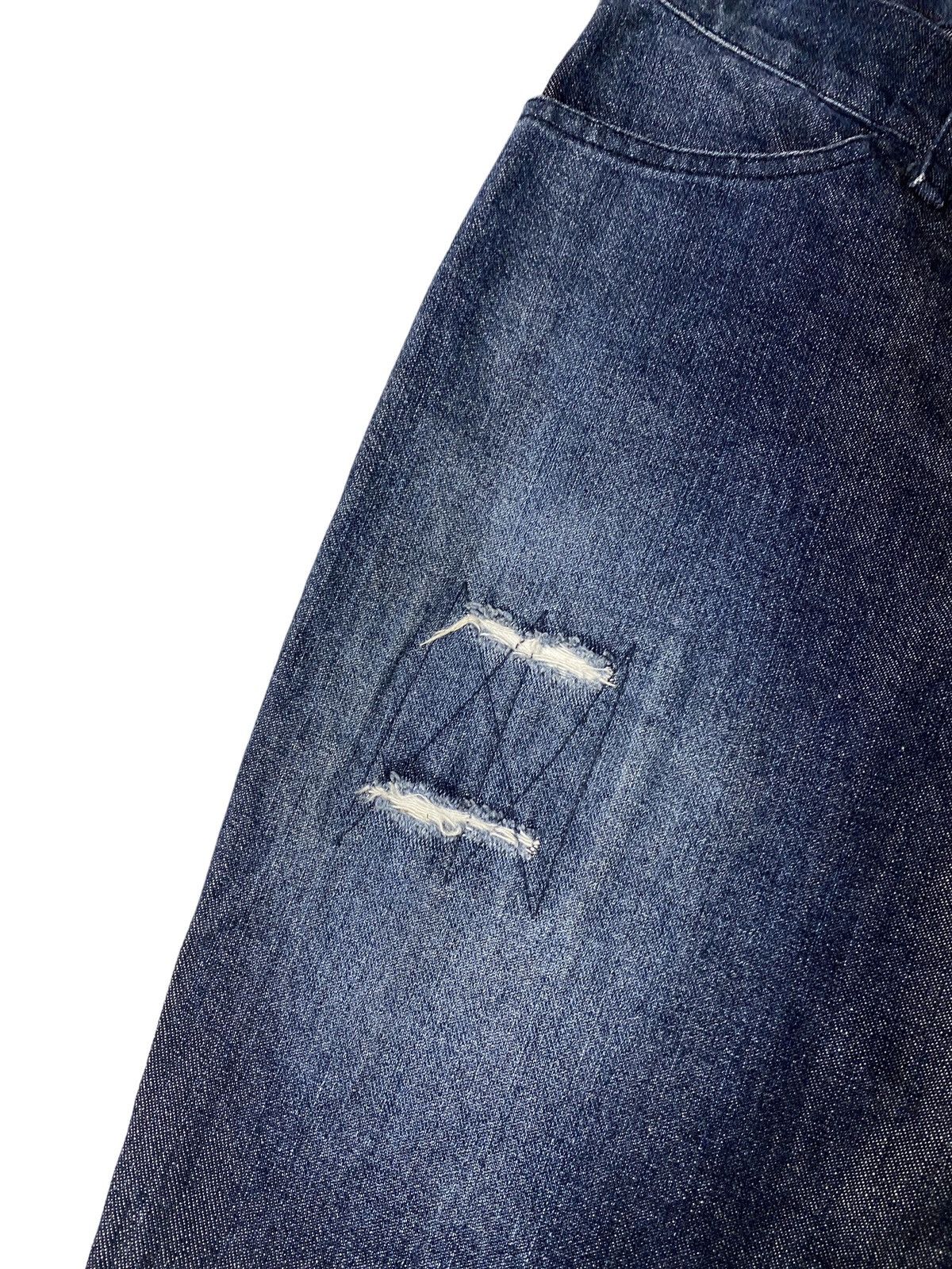 If Six Was Nine 2000's Andrew Mackenzie Flared Spiral Bootcut Jeans Size US 29 - 15 Thumbnail