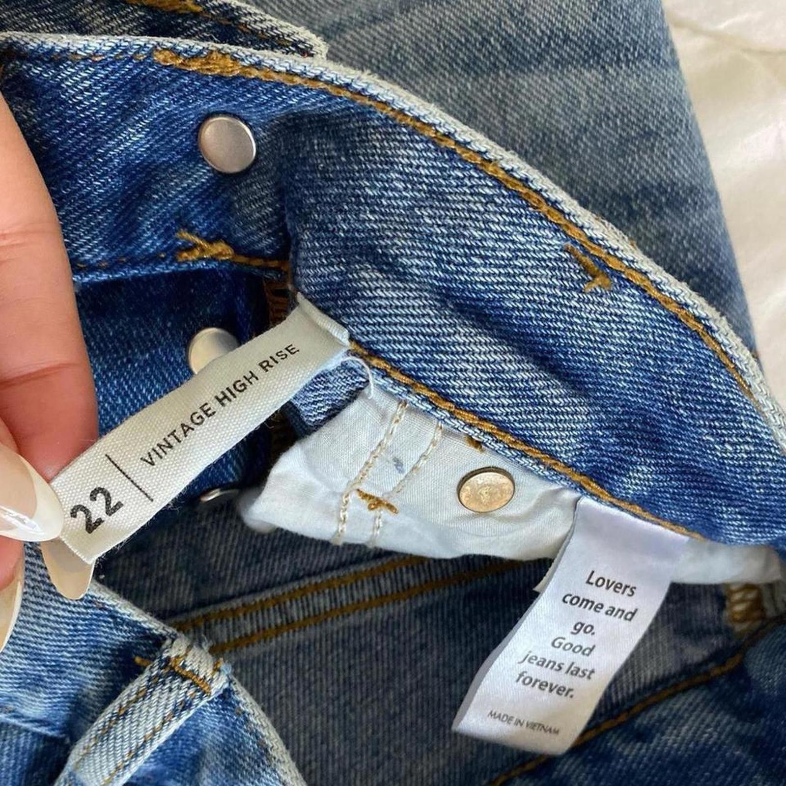 Pacsun Pacsun- High rise distressed denim shorts Size 42" / US 20 - 5 Thumbnail