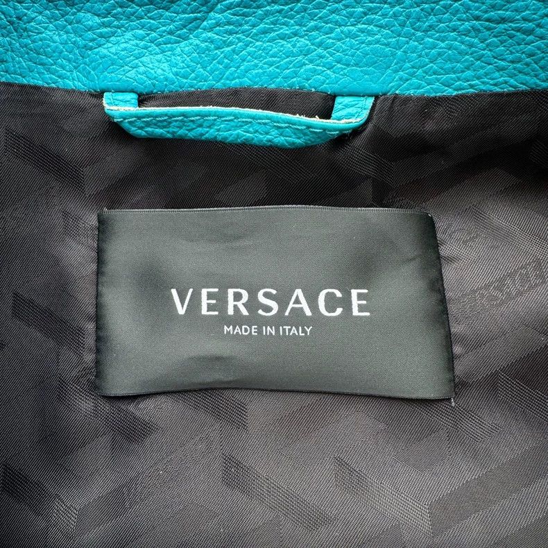 Versace Versace Main line leather jacket silhouette jacket coat Size US S / EU 44-46 / 1 - 7 Thumbnail