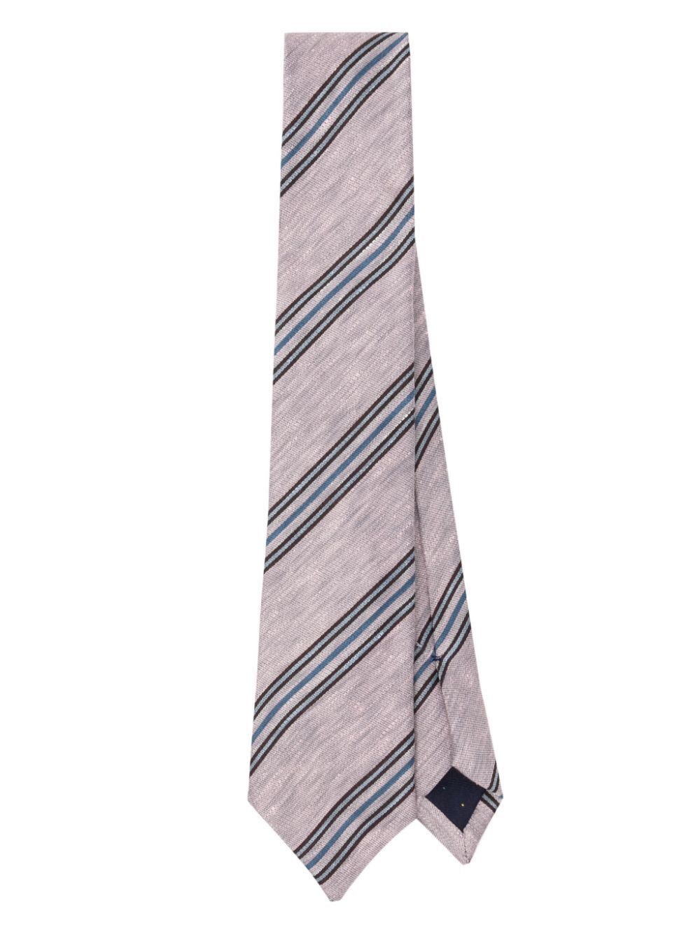 Paul Smith MEN TIE BLOCK STRIPE Size ONE SIZE - 1 Thumbnail