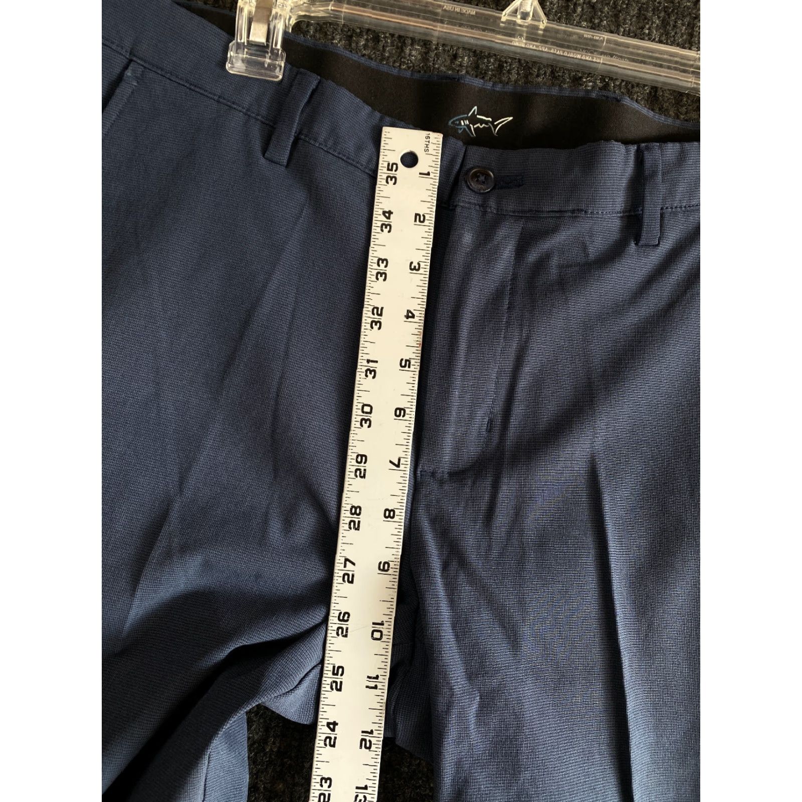 Vintage Greg Norman Mens Golf Pants Slacks Chino Navy Blue 34 x 30 Stretch Regular 5-Pocket Design Size US 34 / EU 50 - 5 Thumbnail