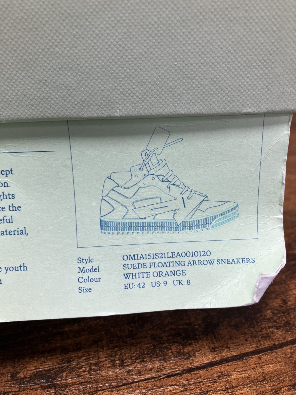 Off-White 9-Off-White Floating Arrow Sneaker Size US 9 / EU 42 - 2 Thumbnail