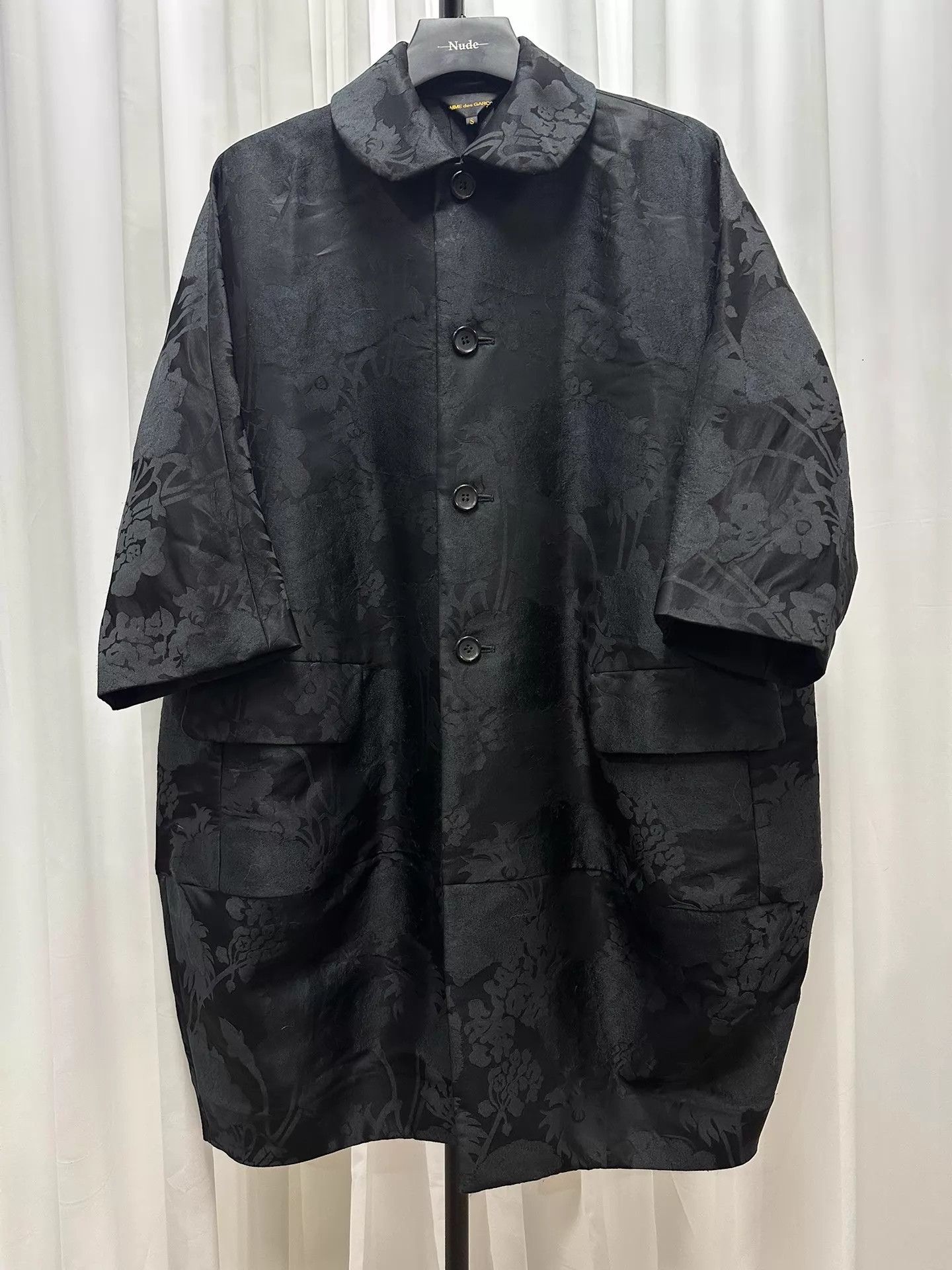 Comme des Garcons CDG Main Line Flower Print Mandarin Collar Coat S Size S / US 4 / IT 40 - 2 Thumbnail