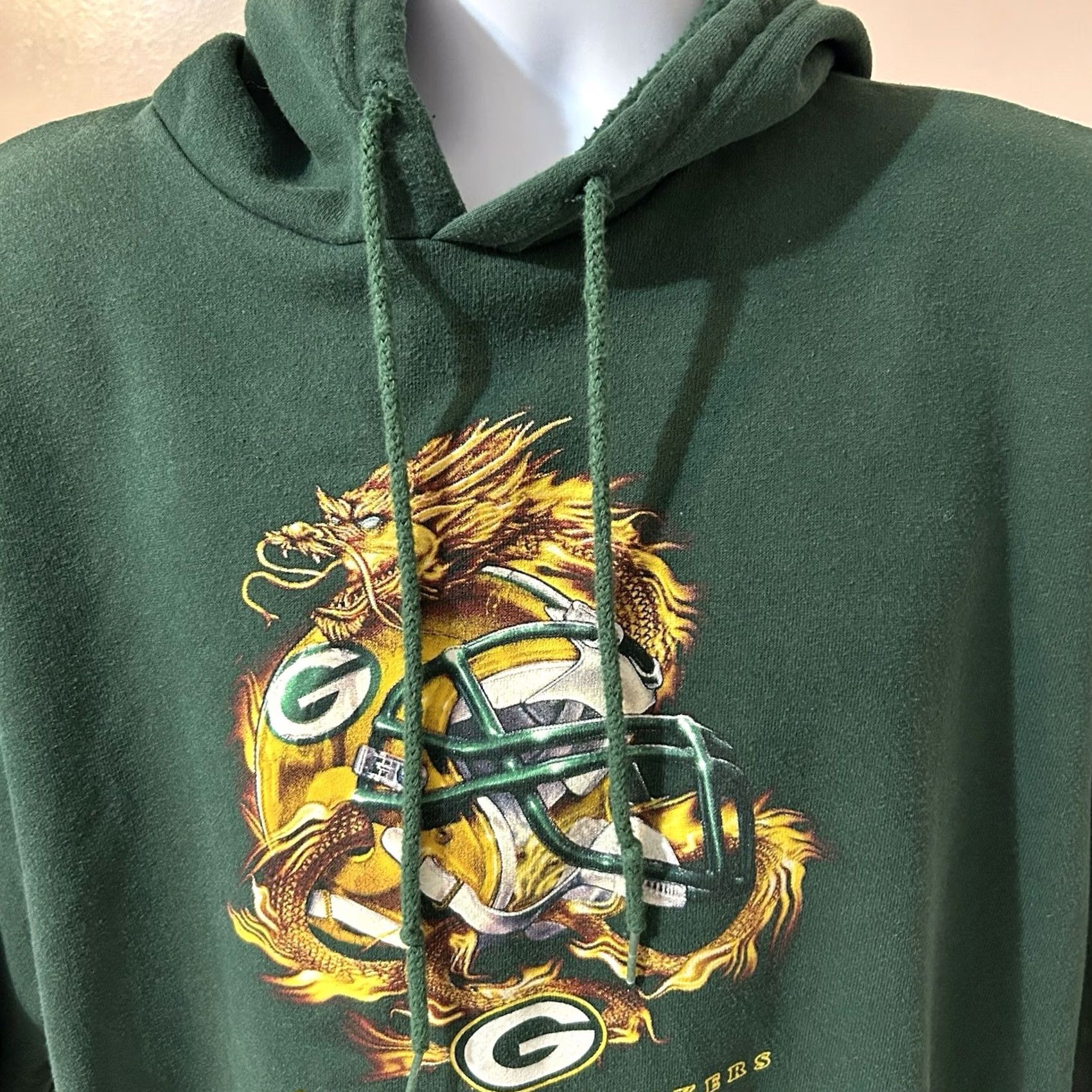 NFL Vintage Green Bay Packers Sweatshirt Hoodie Pullover Men Large NFL Tag Size US L / EU 52-54 / 3 - 7 Thumbnail